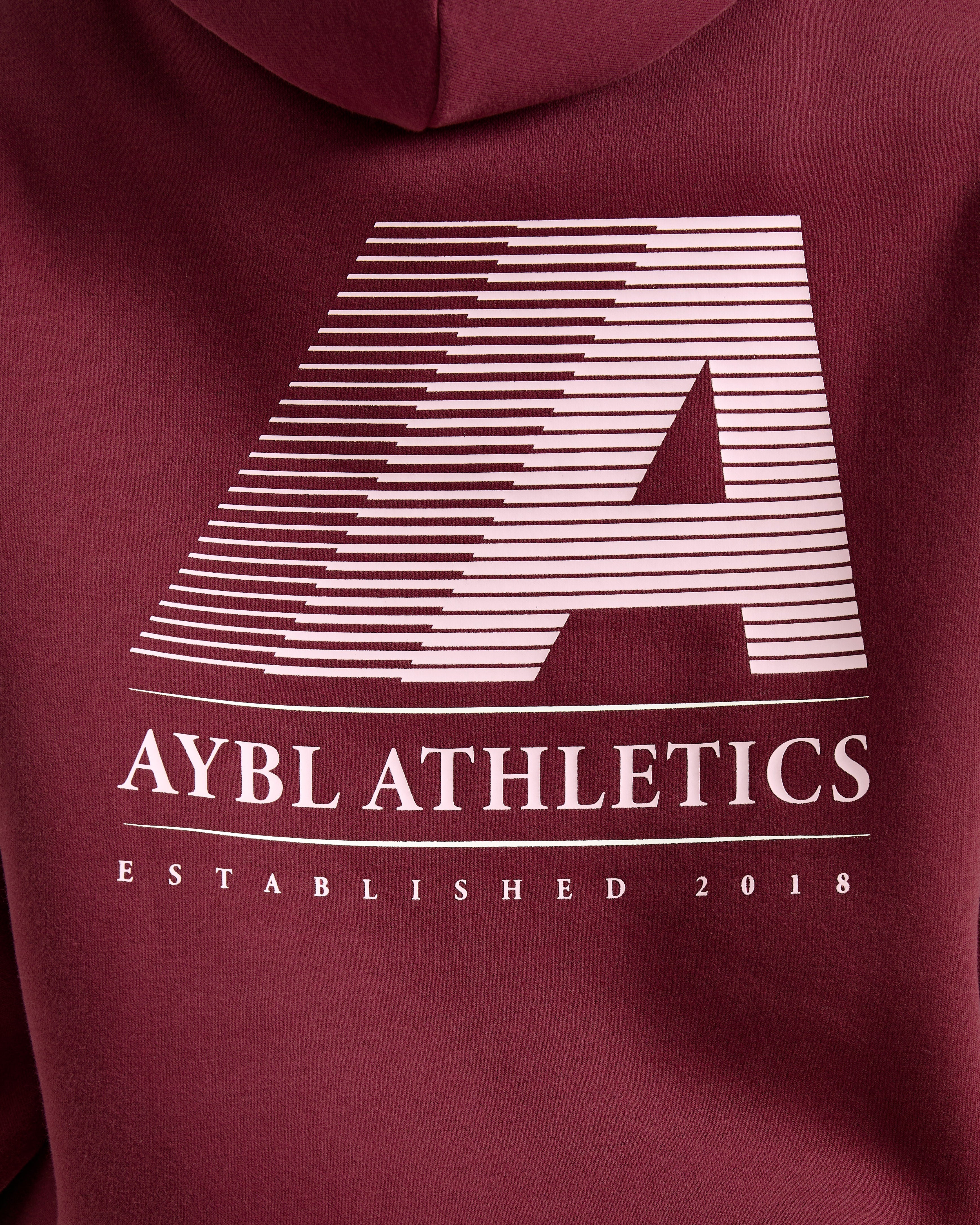 Retro Athletics Oversized Hoodie - Deep Raspberry/Roze