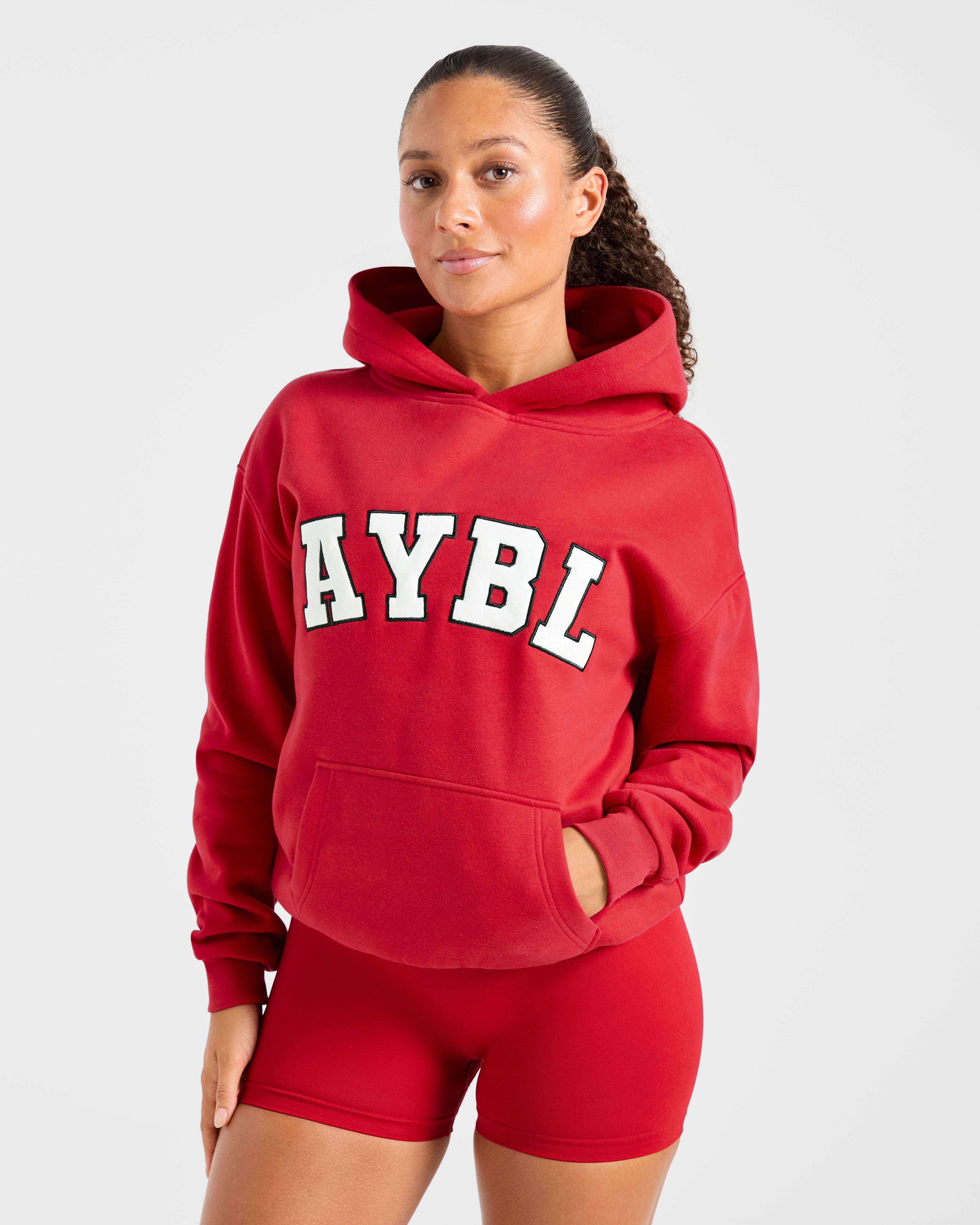 Varsity 2.0 Oversized Hoodie - Rood