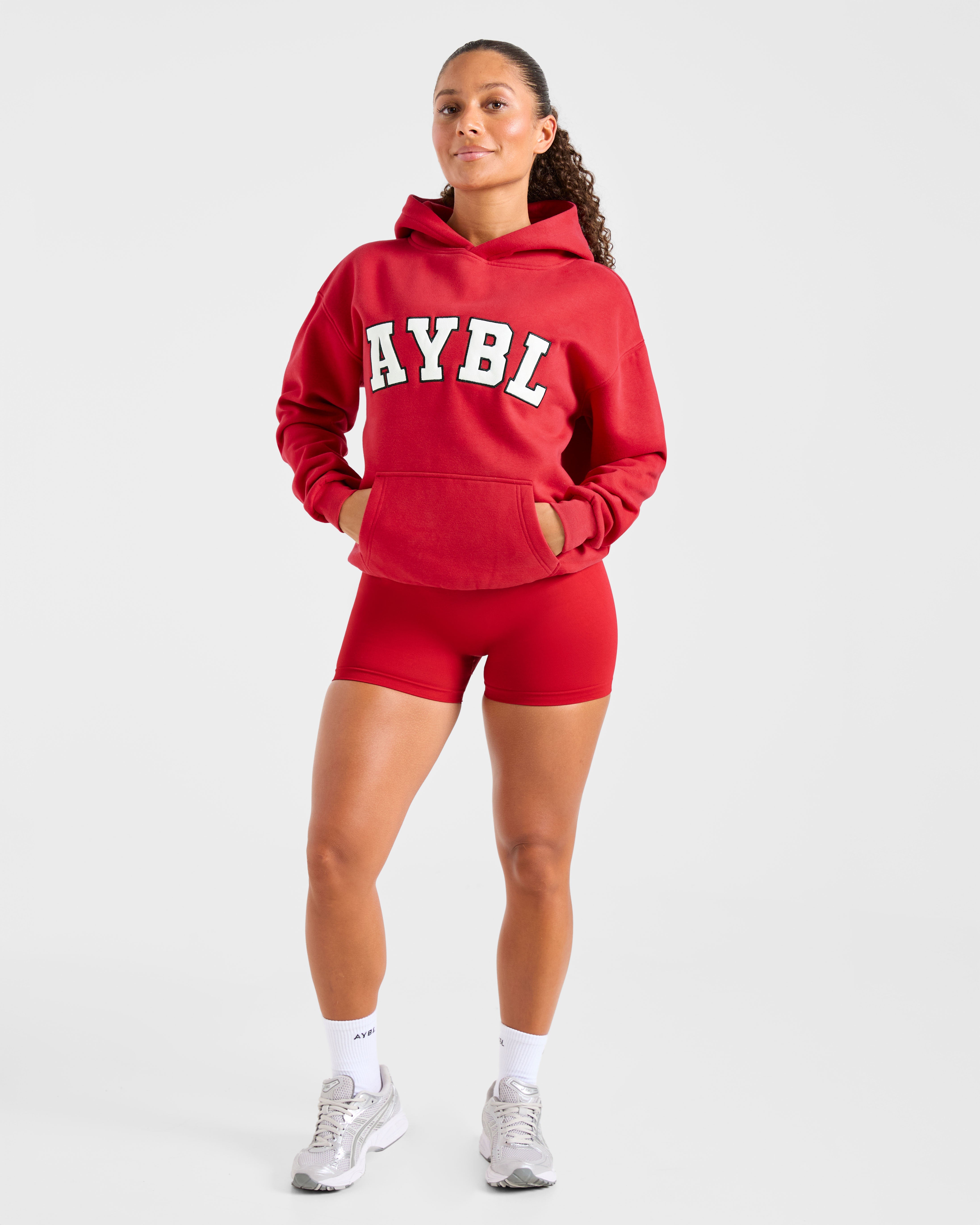 Varsity 2.0 Oversized Hoodie - Rood