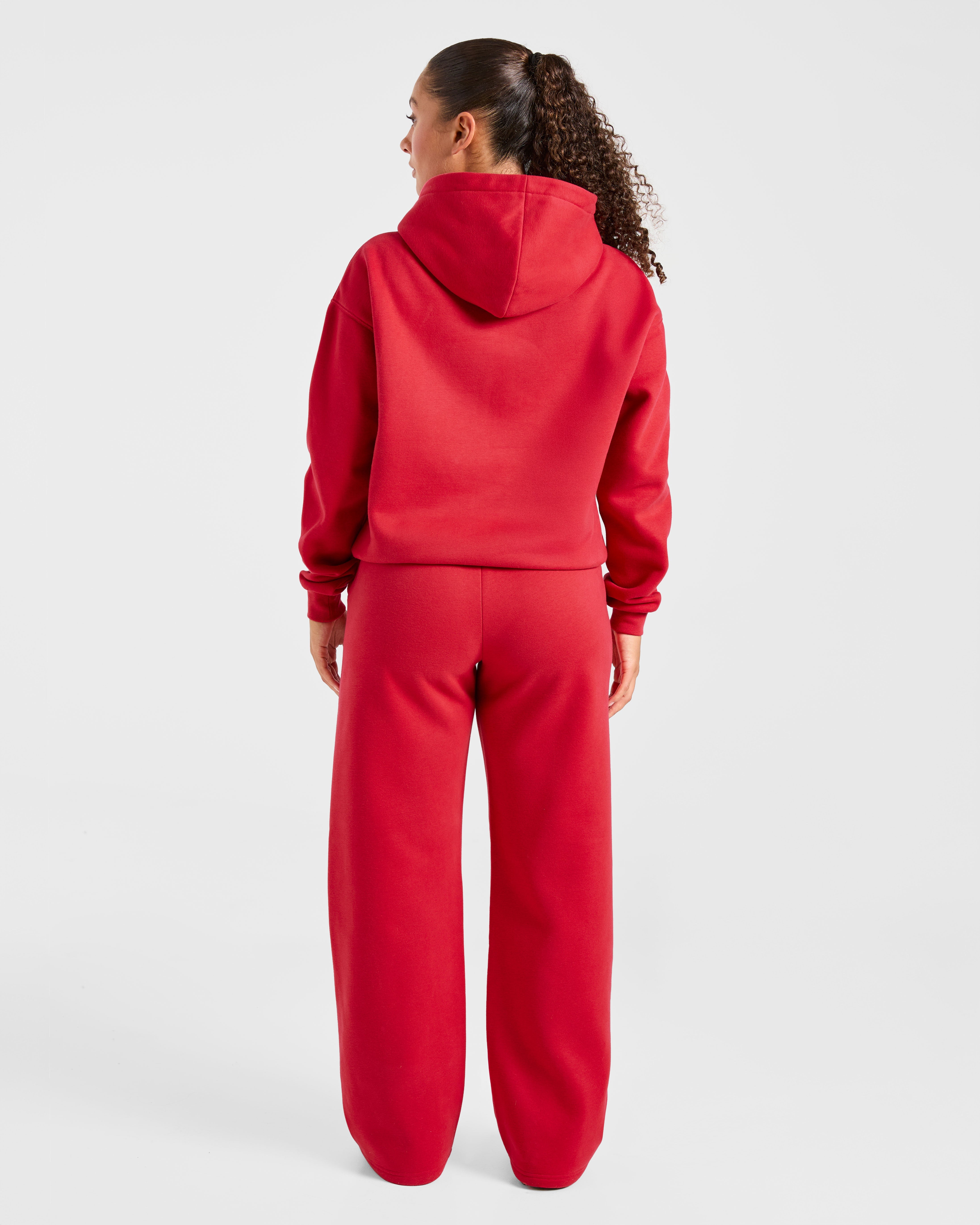 Varsity 2.0 Oversized Straight Leg Joggers - Rood