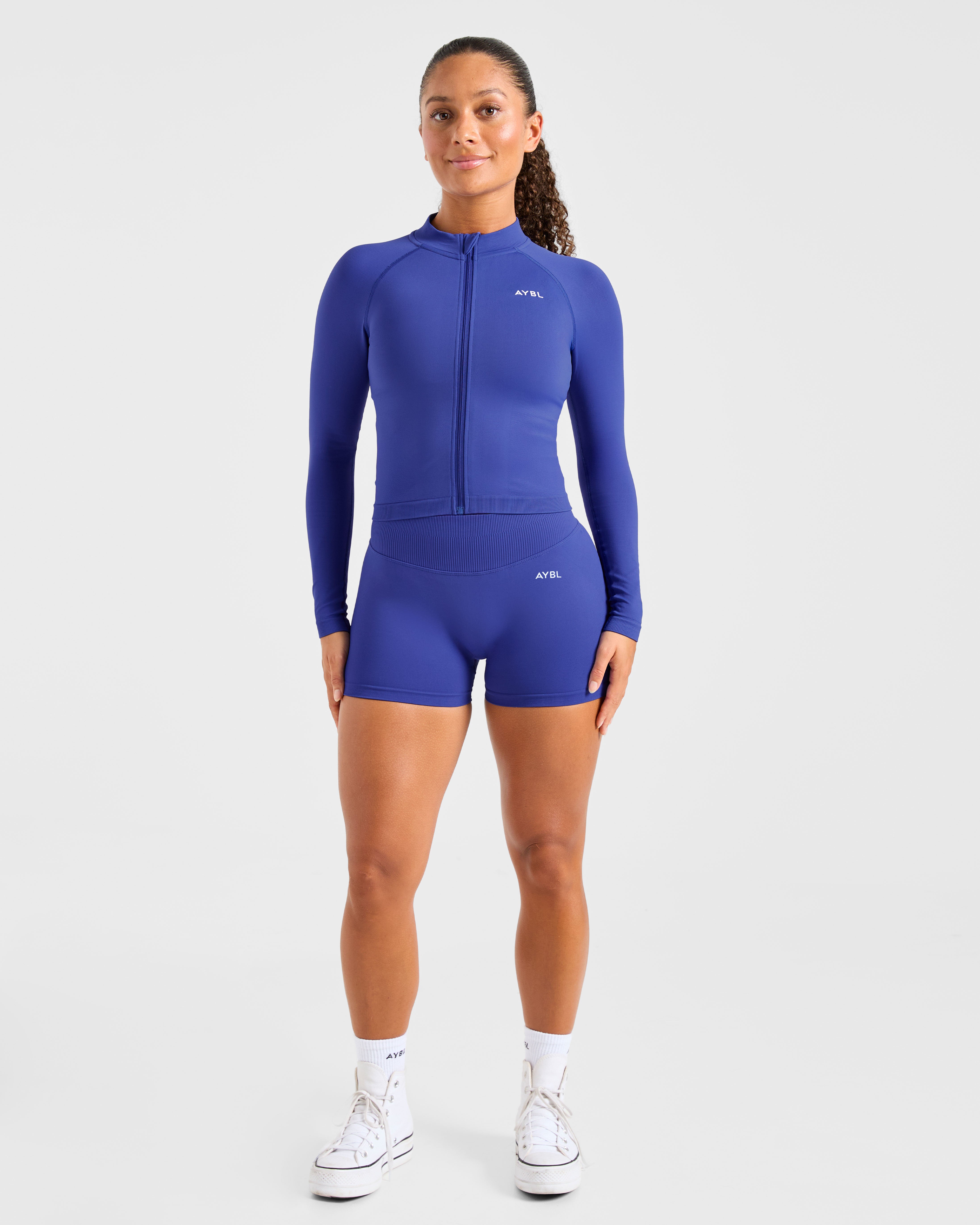 Enhance Seamless Jacket - Cobalt Blauw