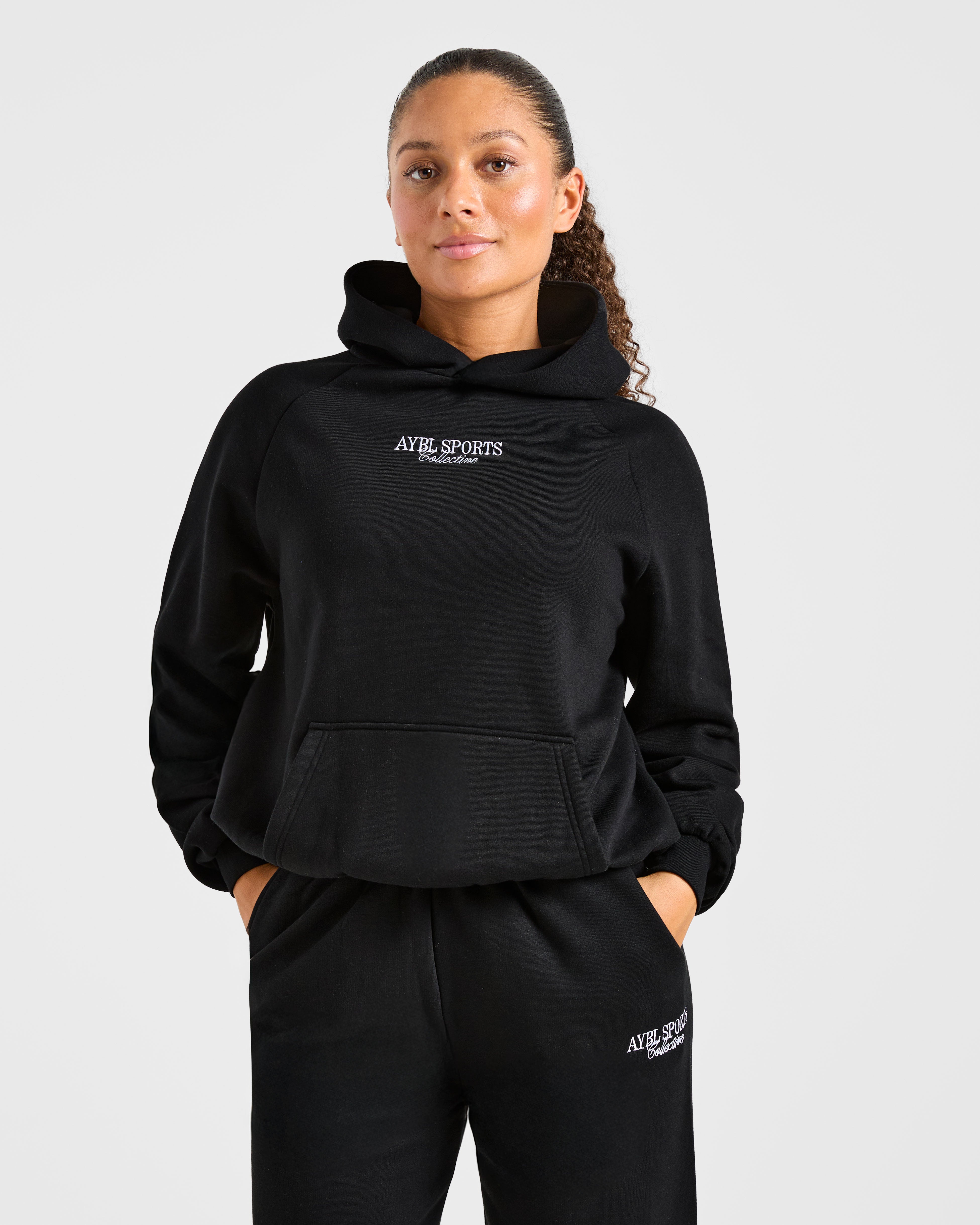 Sports Collective Oversized Hoodie - Zwart