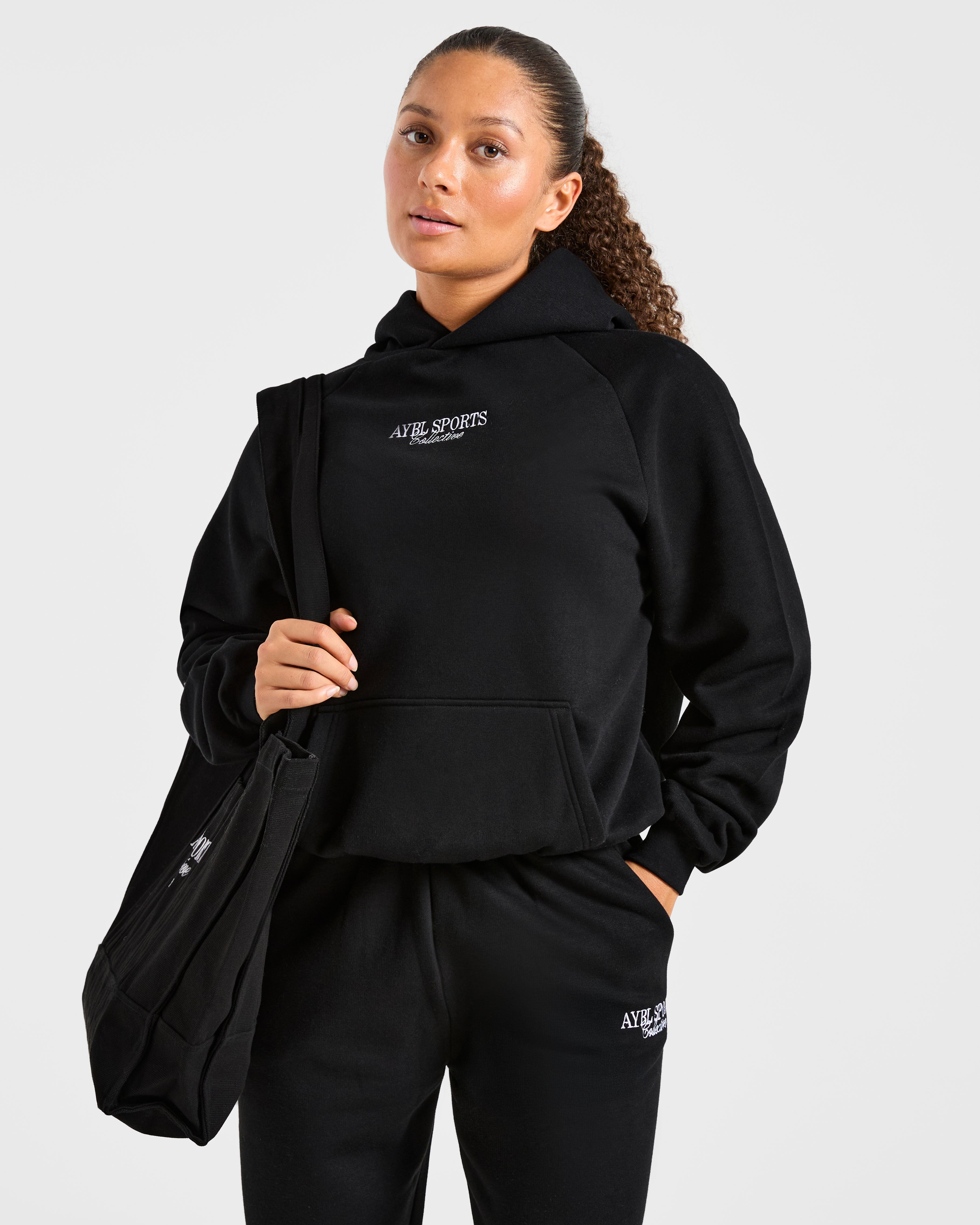 Sports Collective Oversized Hoodie - Zwart
