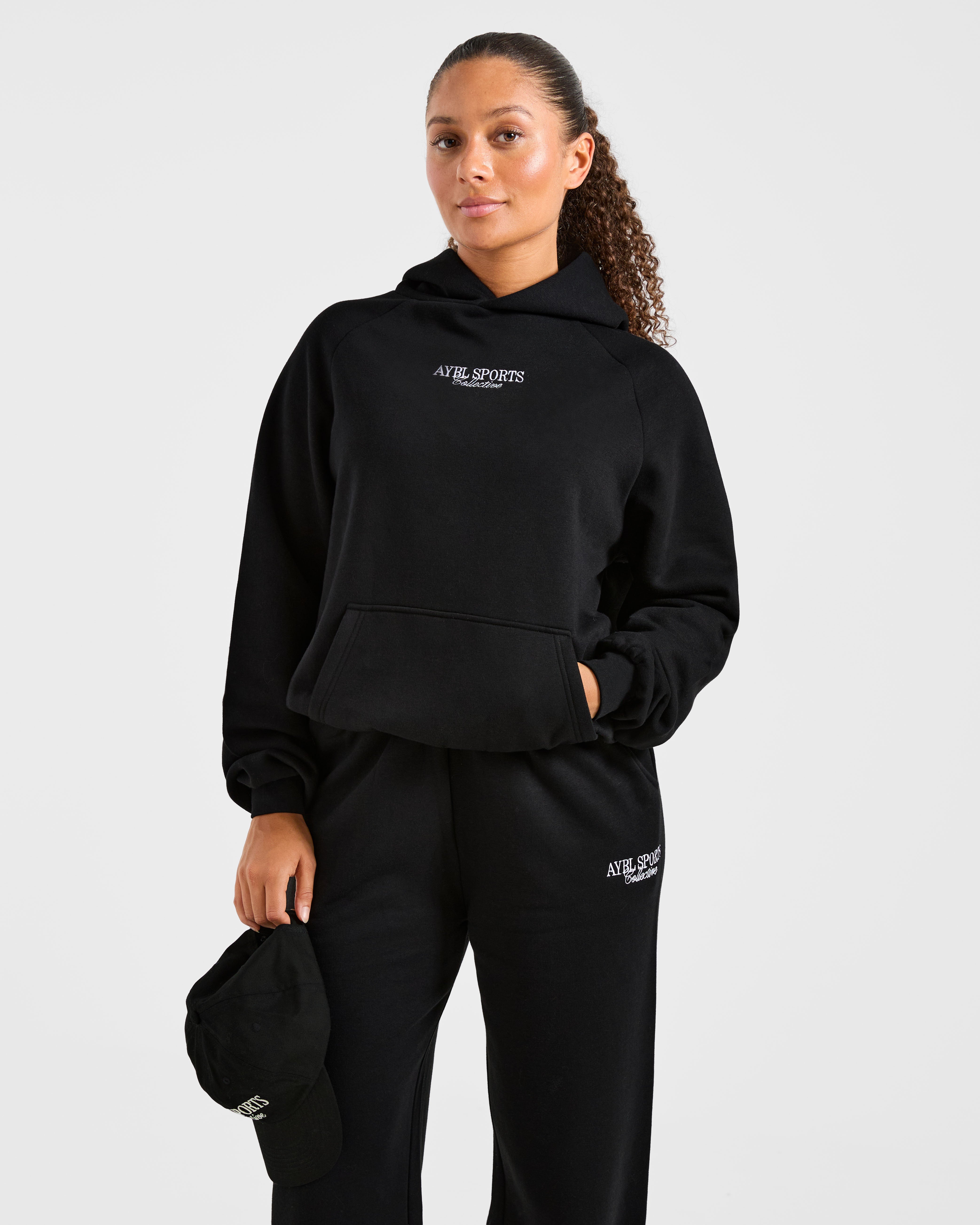 Sports Collective Oversized Hoodie - Zwart