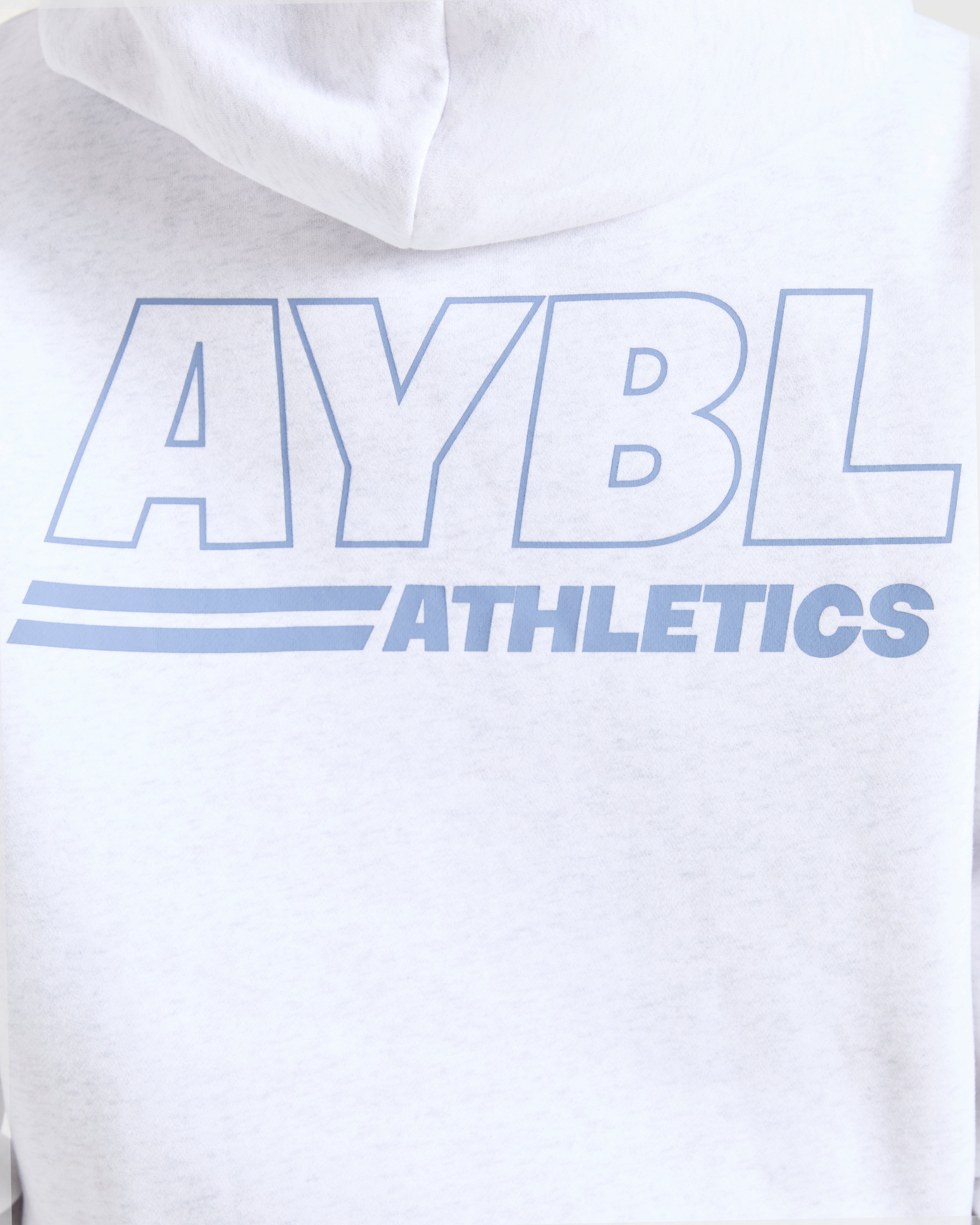 Athletics Track Oversized Hoodie - Heather Grijs/Slate Blauw