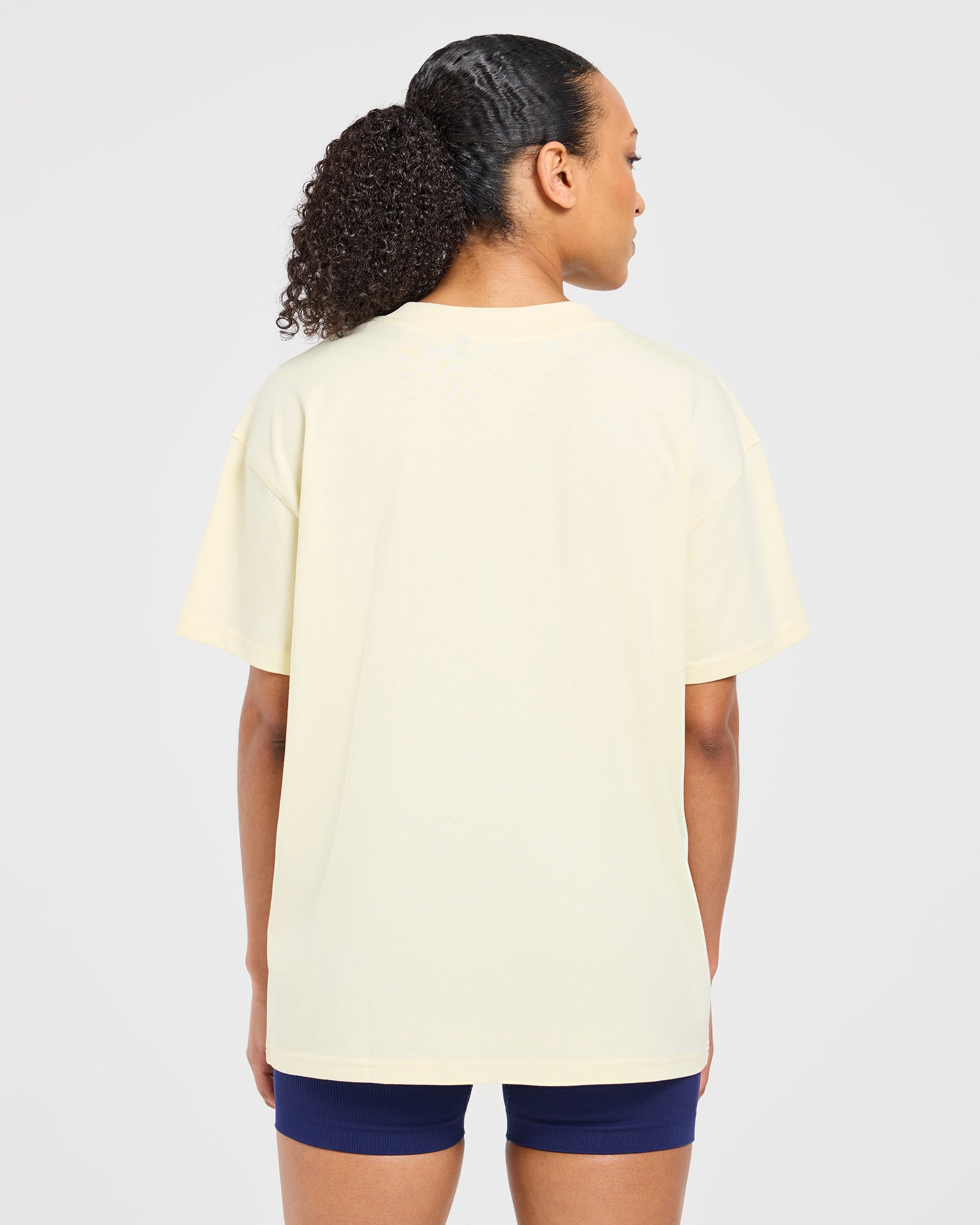 Varsity 2.0 Oversized T Shirt - Butter Geel