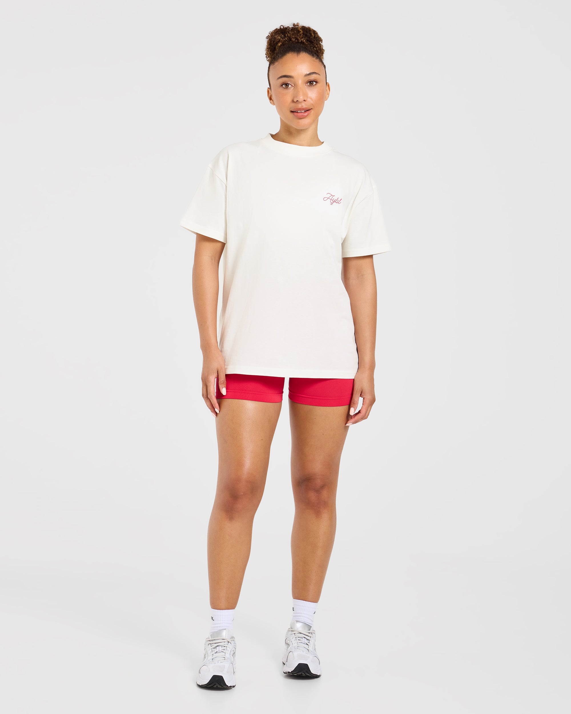 AYBL Lift Lodge Oversized T Shirt - Off Wit