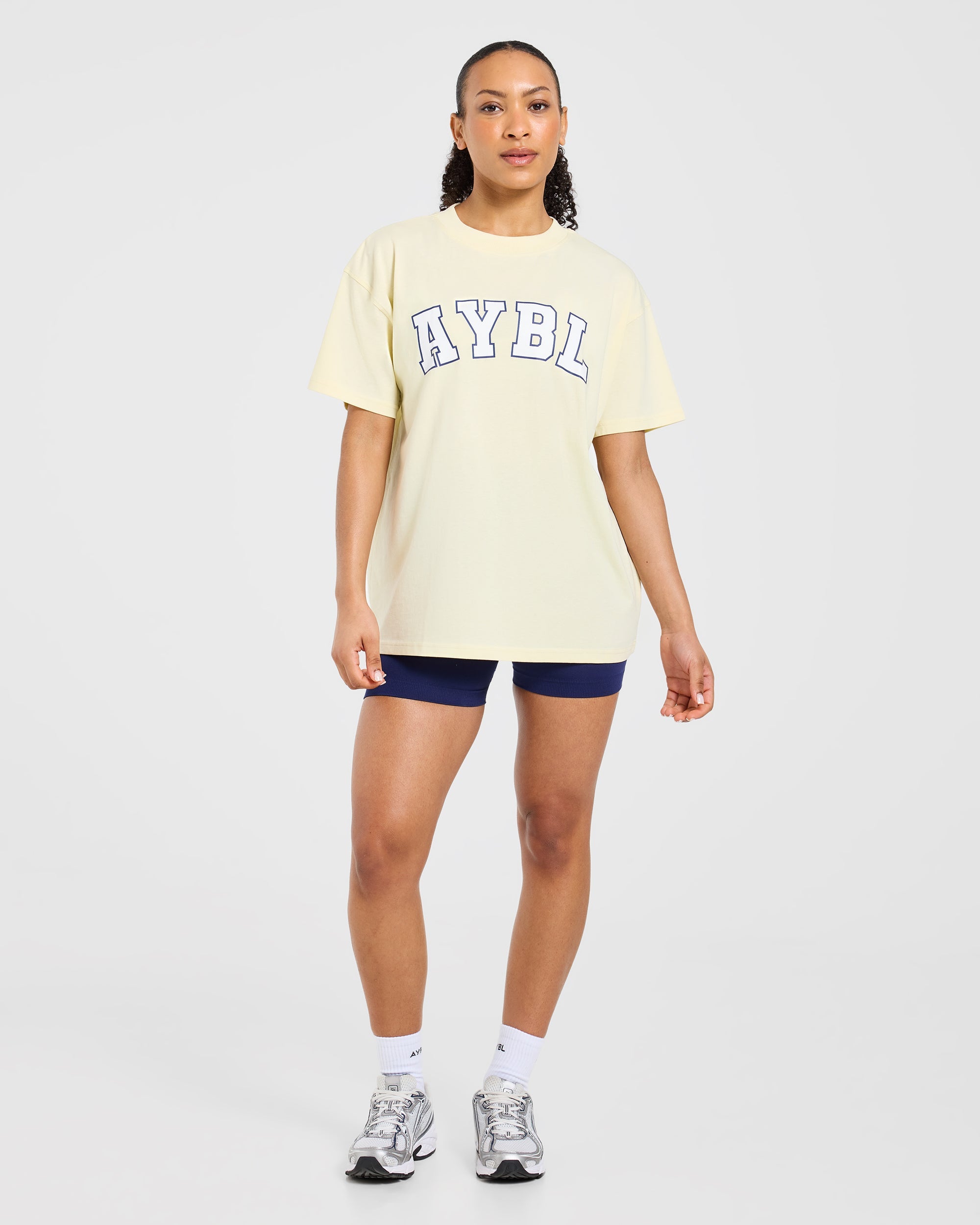 Varsity 2.0 Oversized T Shirt - Butter Geel