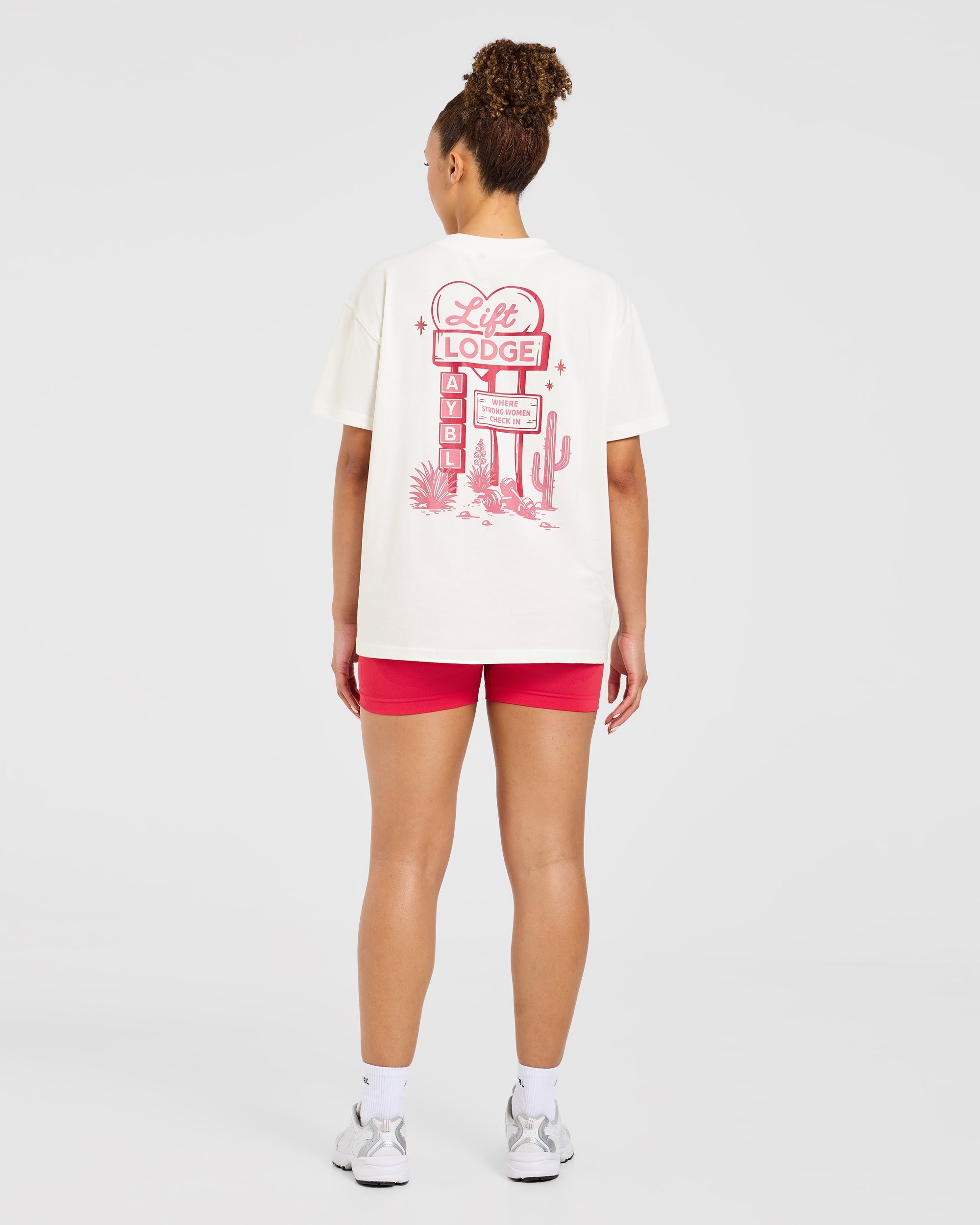 AYBL Lift Lodge Oversized T Shirt - Off Wit
