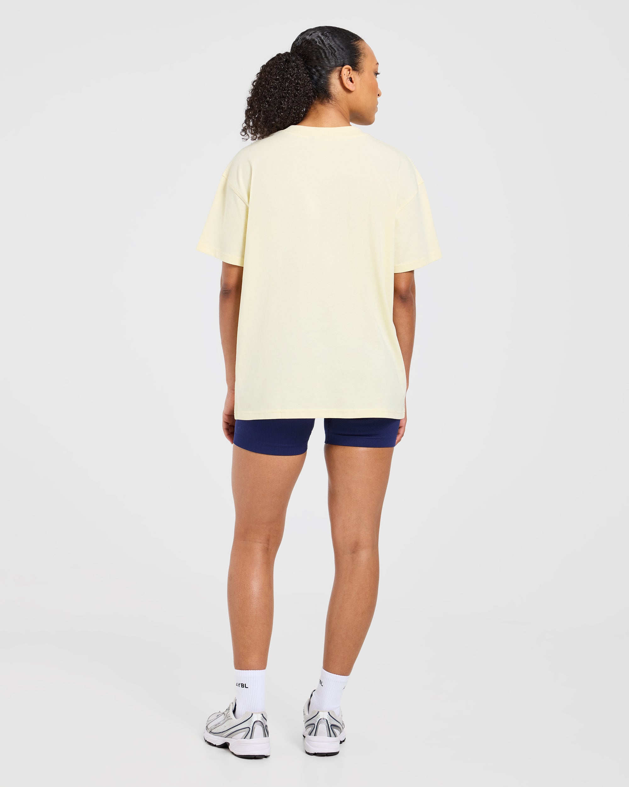 Varsity 2.0 Oversized T Shirt - Butter Geel