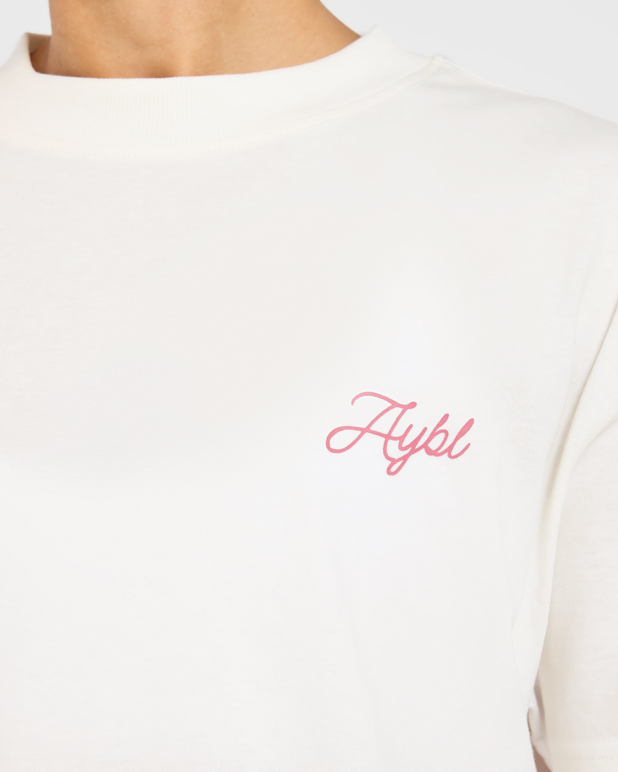 AYBL Lift Lodge Oversized T Shirt - Off Wit