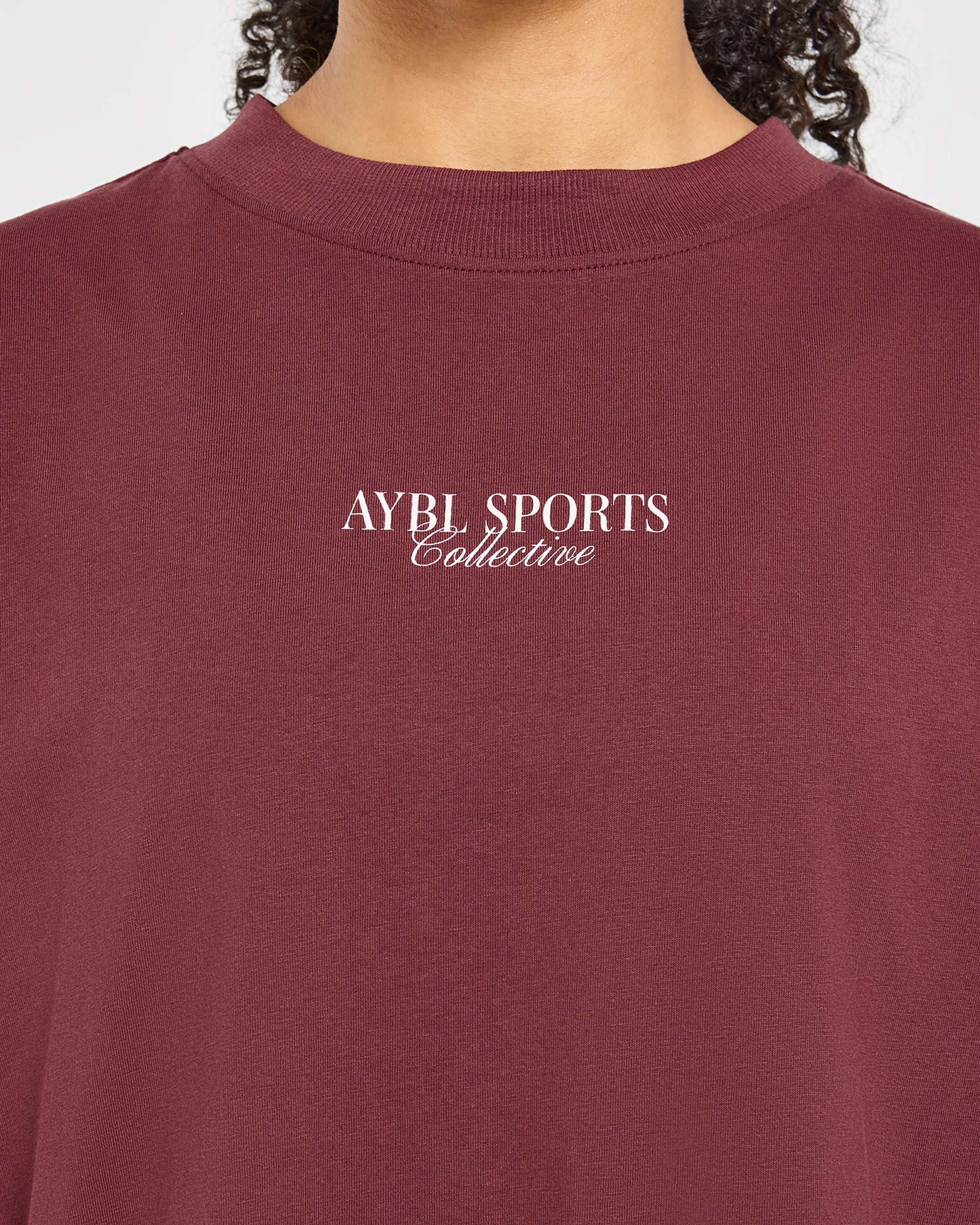 Sports Collective Oversized T Shirt - Rood Wine