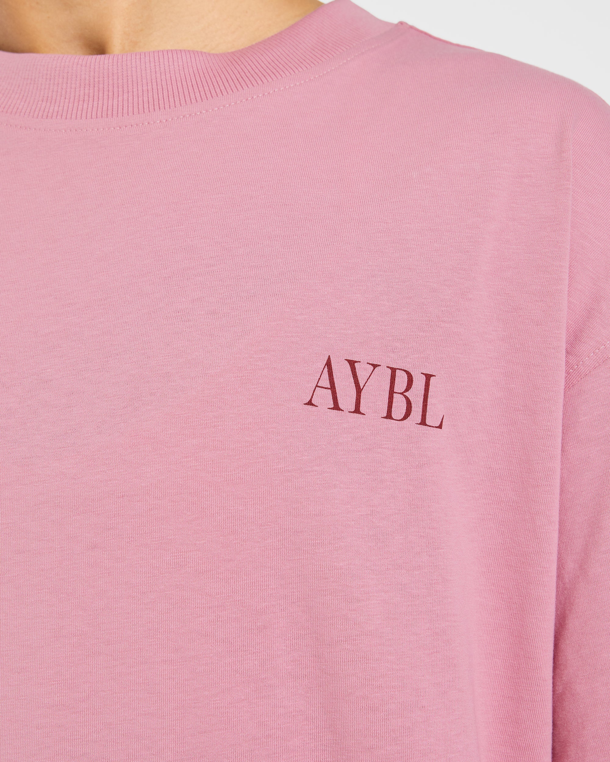 AYBL Strength Club Oversized T Shirt - Dusty Roze
