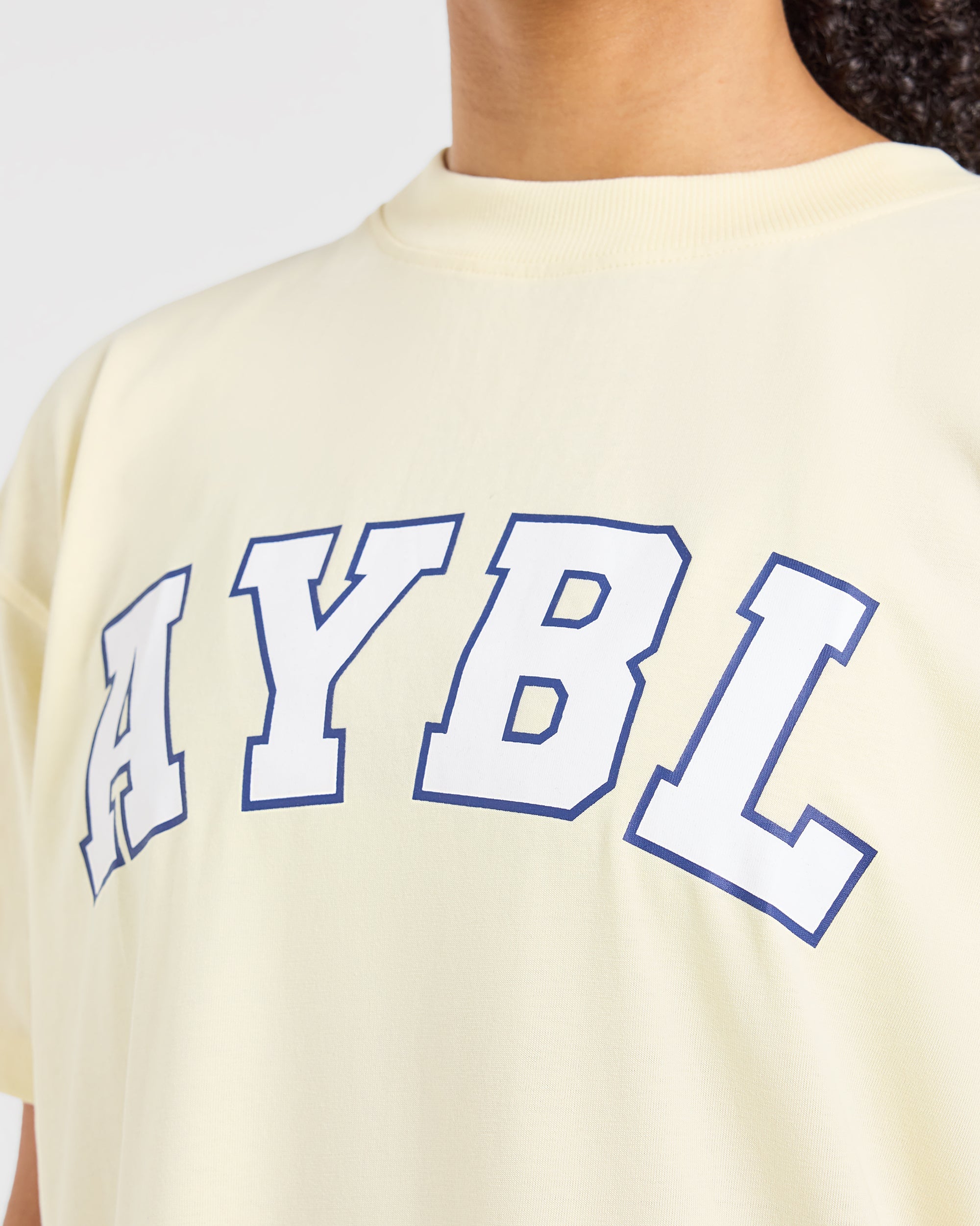 Varsity 2.0 Oversized T Shirt - Butter Geel