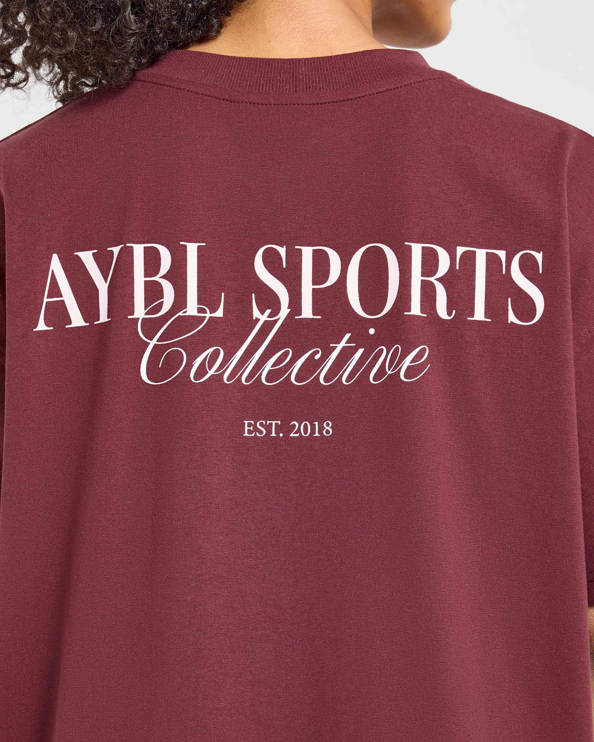 Sports Collective Oversized T Shirt - Rood Wine