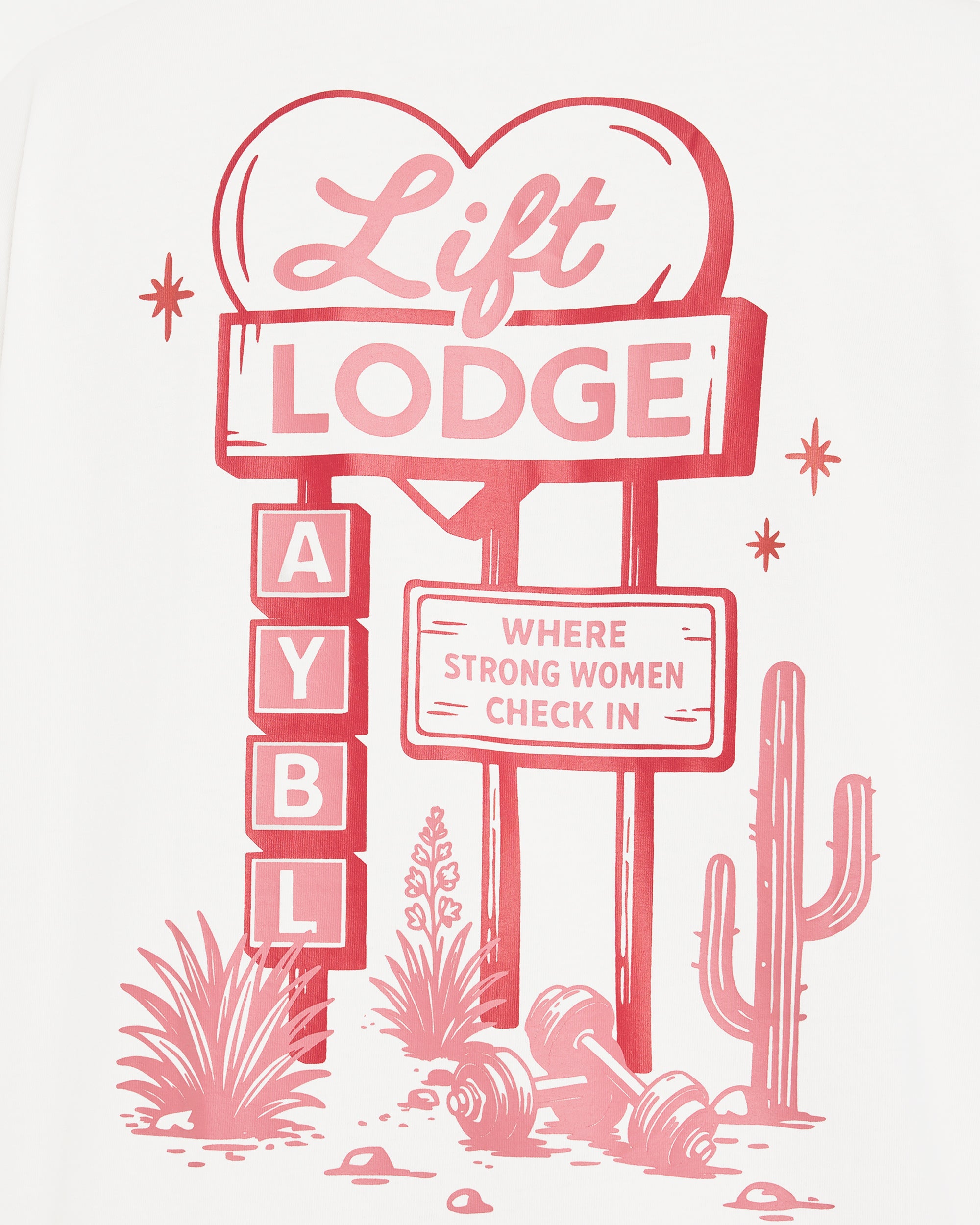 AYBL Lift Lodge Oversized T Shirt - Off Wit