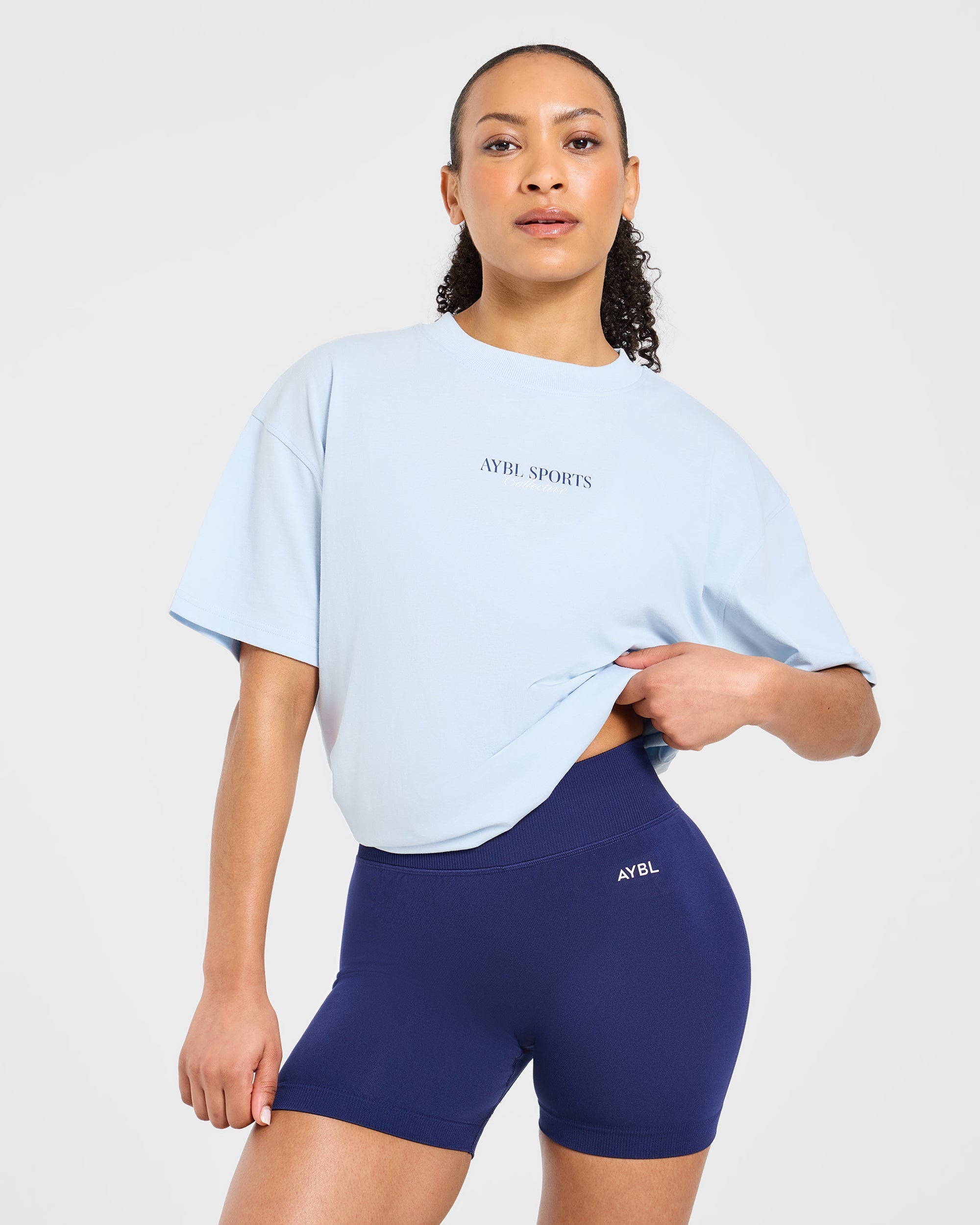 Sports Collective Oversized T Shirt - Blauw