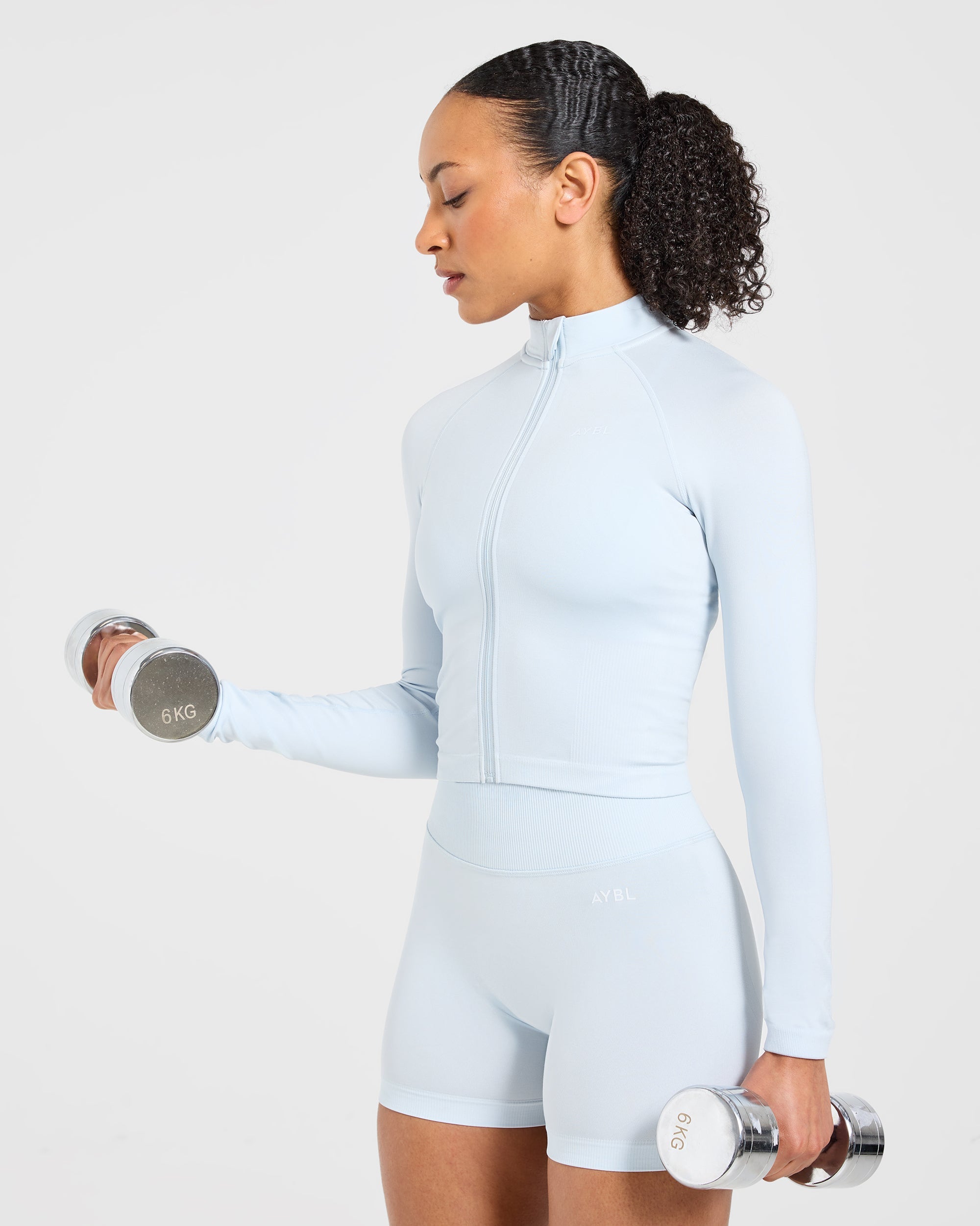 Adapt Seamless Jacket - Iced Blauw