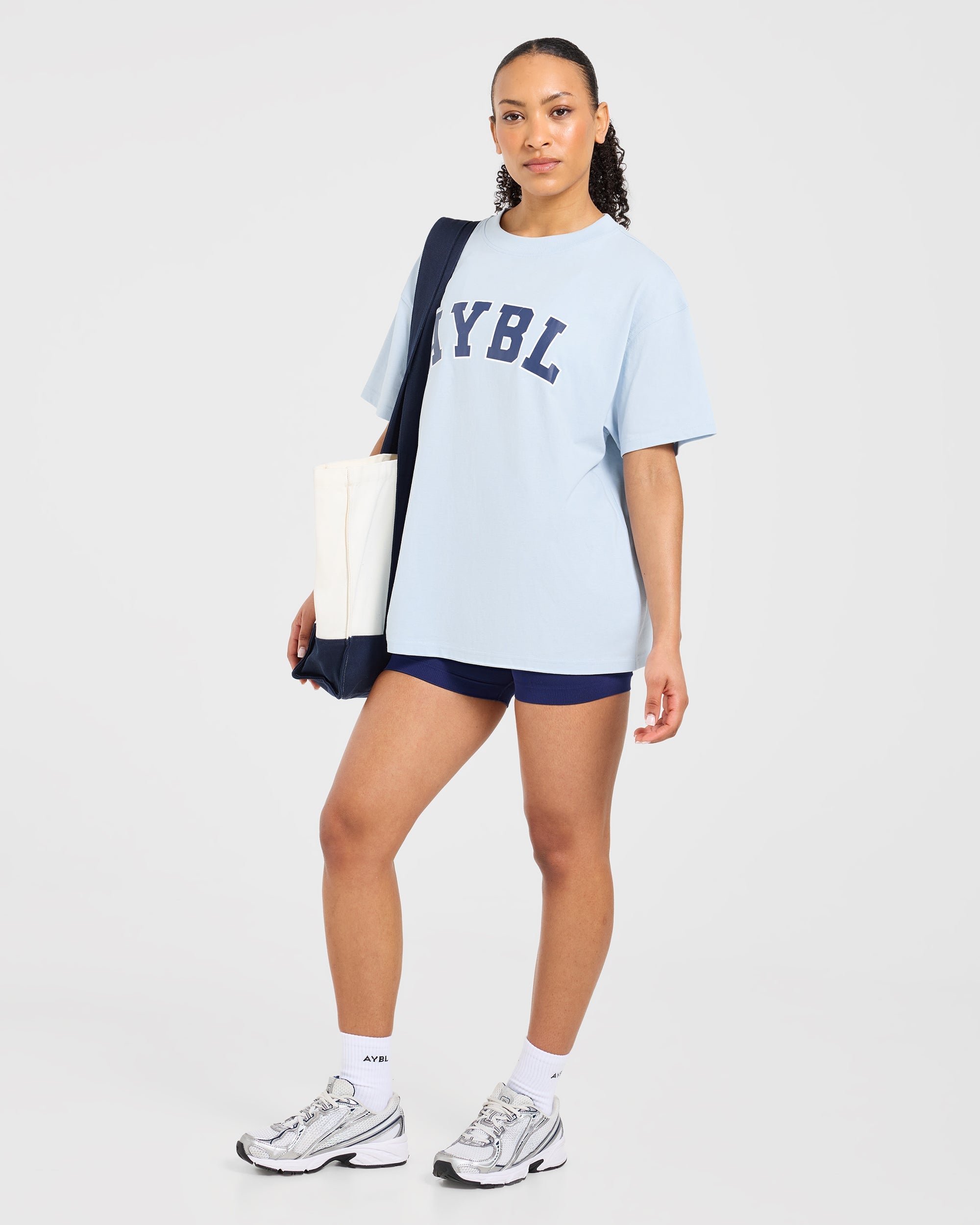Varsity 2.0 Oversized T Shirt - Blauw