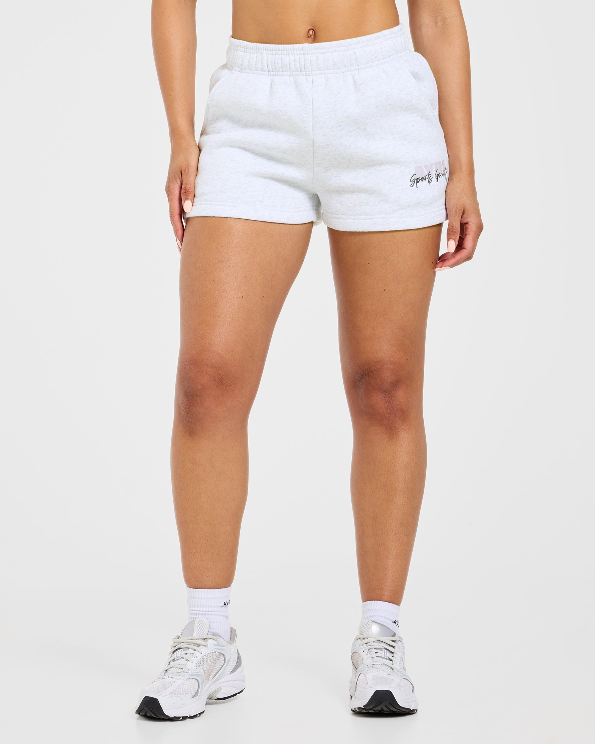 Sports Society Oversized Shorts - Heather Grijs