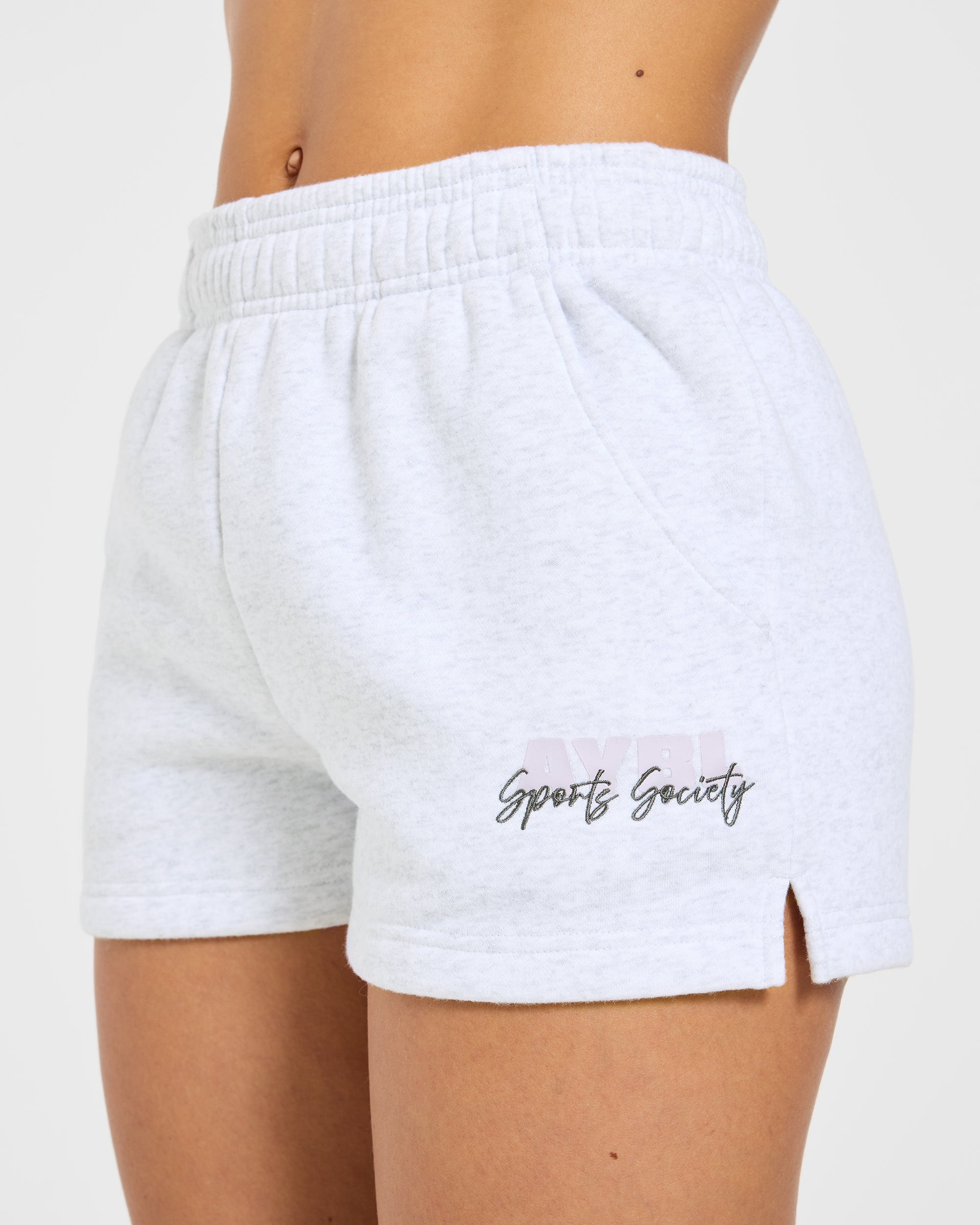 Sports Society Oversized Shorts - Heather Grijs