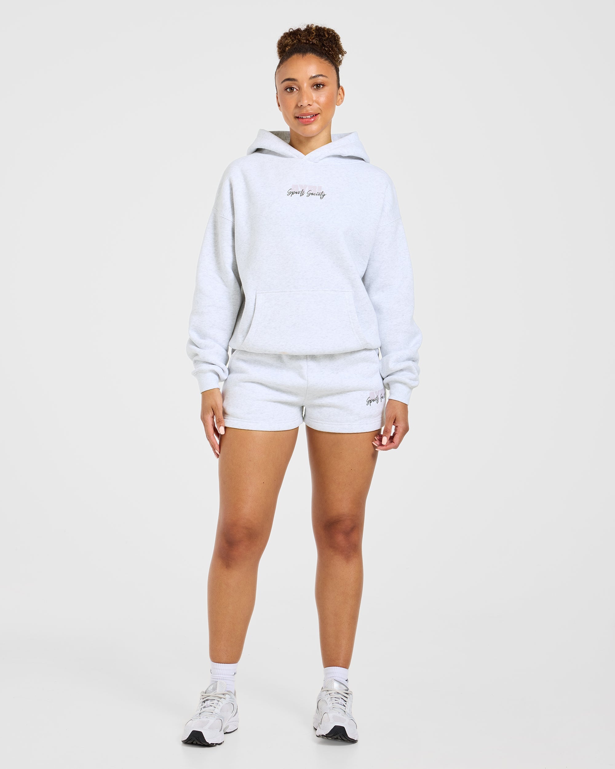 Sports Society Oversized Shorts - Heather Grijs