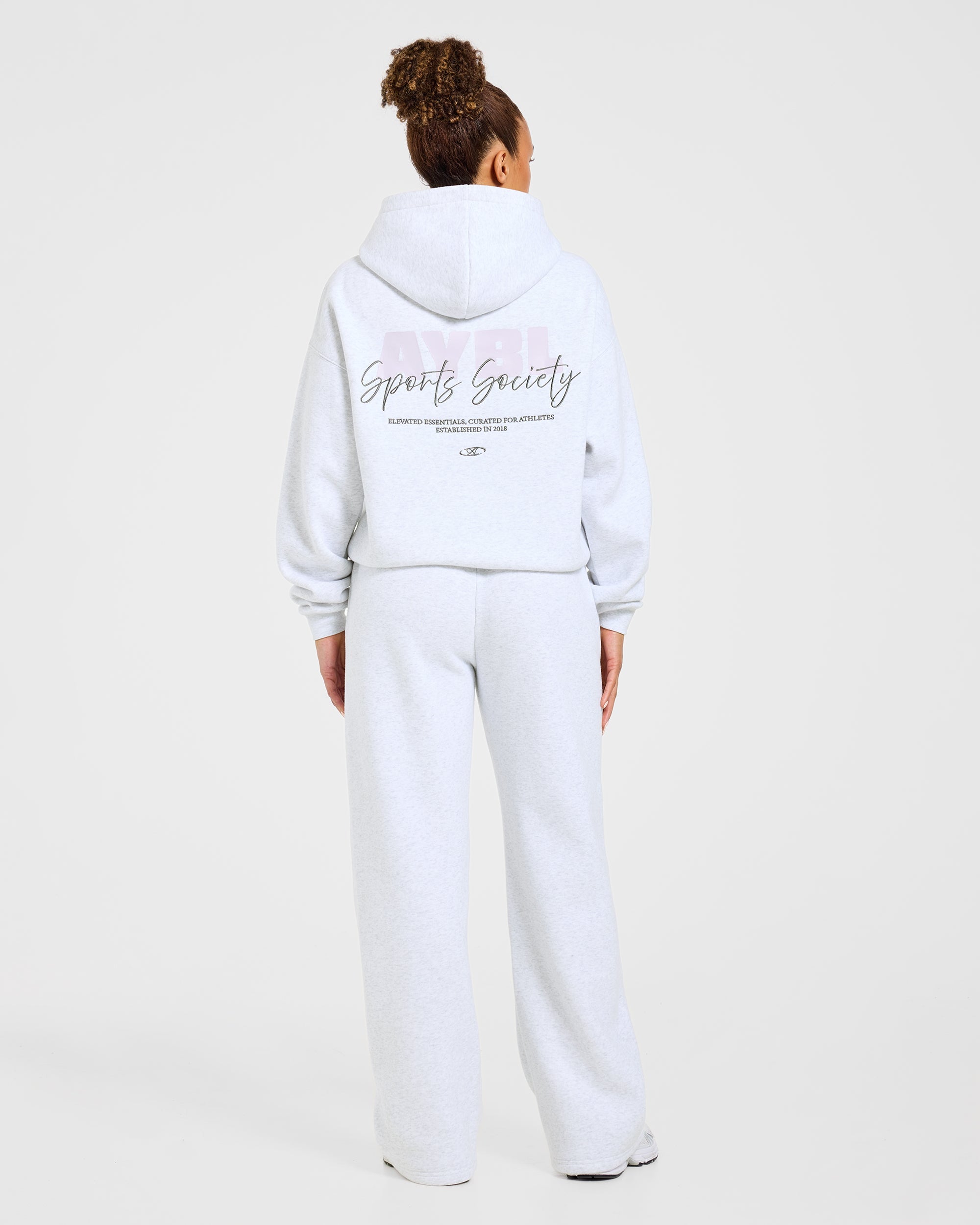 Sports Society Oversized Hoodie - Heather Grijs