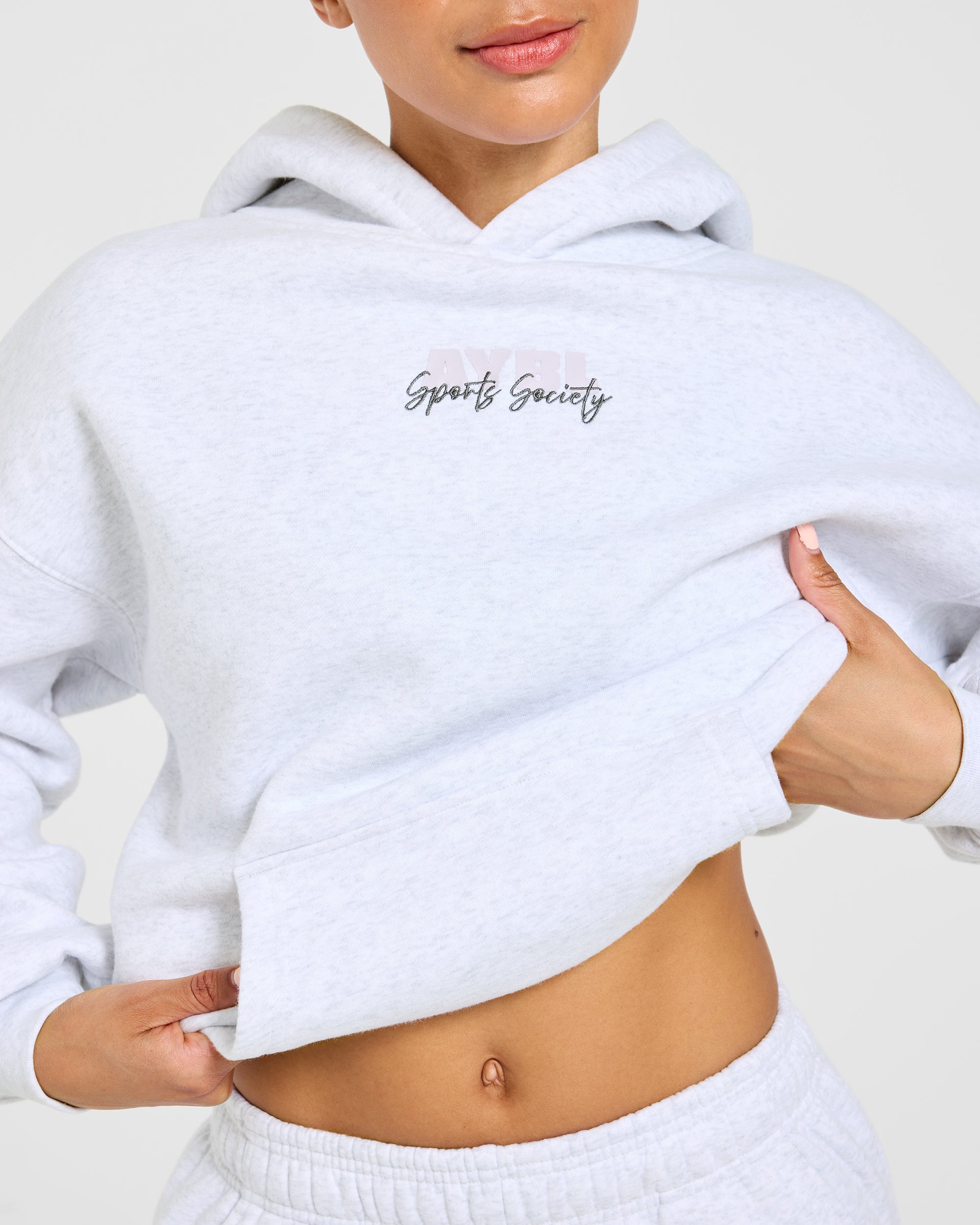 Sports Society Oversized Hoodie - Heather Grijs