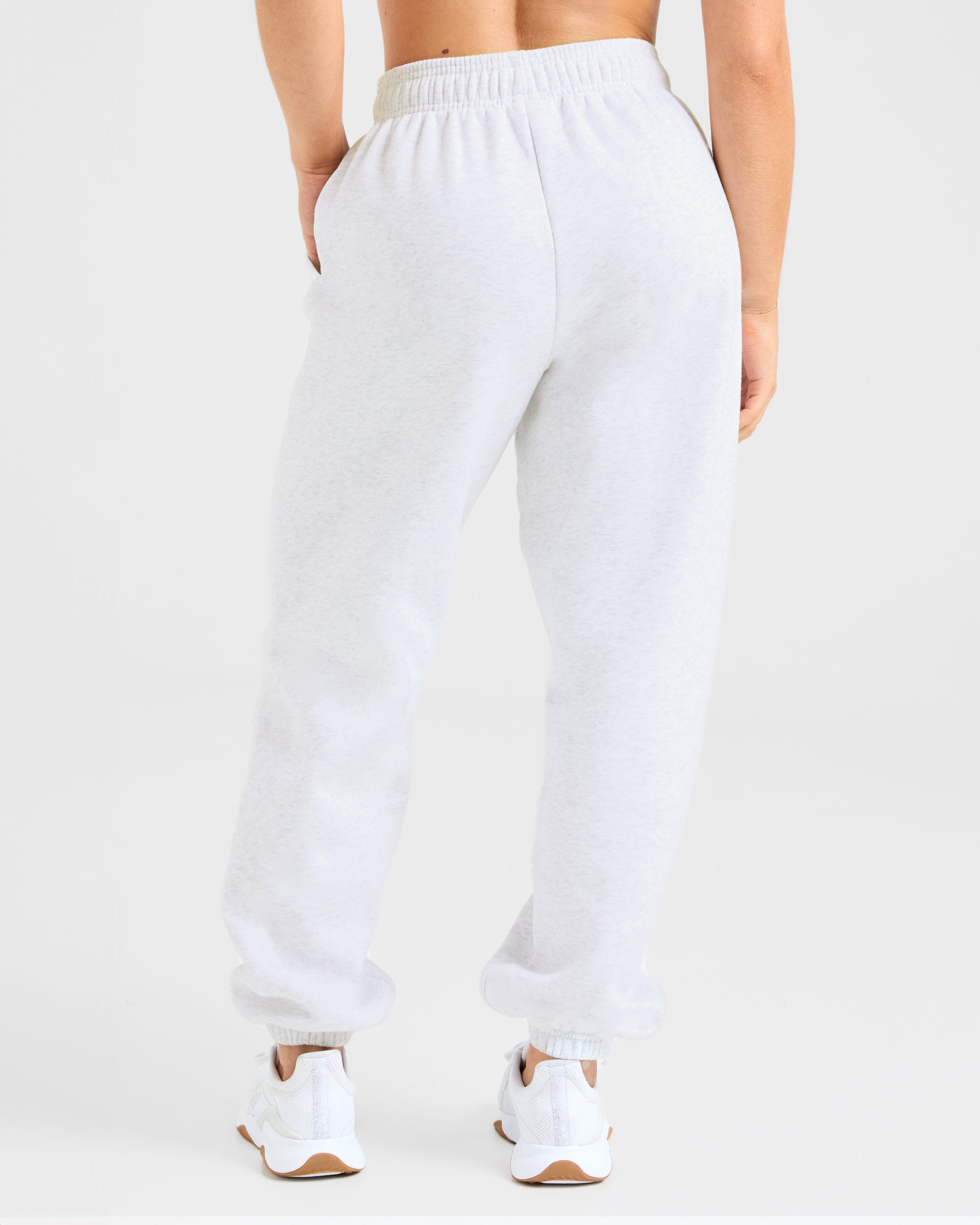 Varsity Oversized Joggers - Heather Grijs