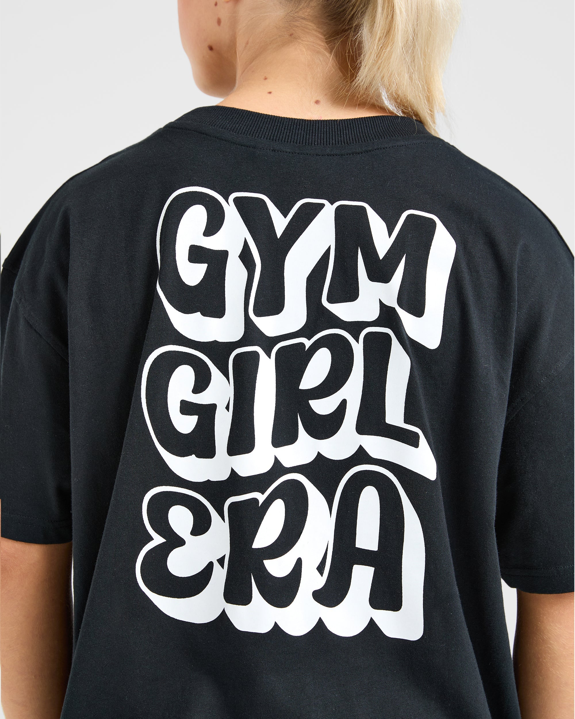 Gym Girl Era Oversized T Shirt - Zwart