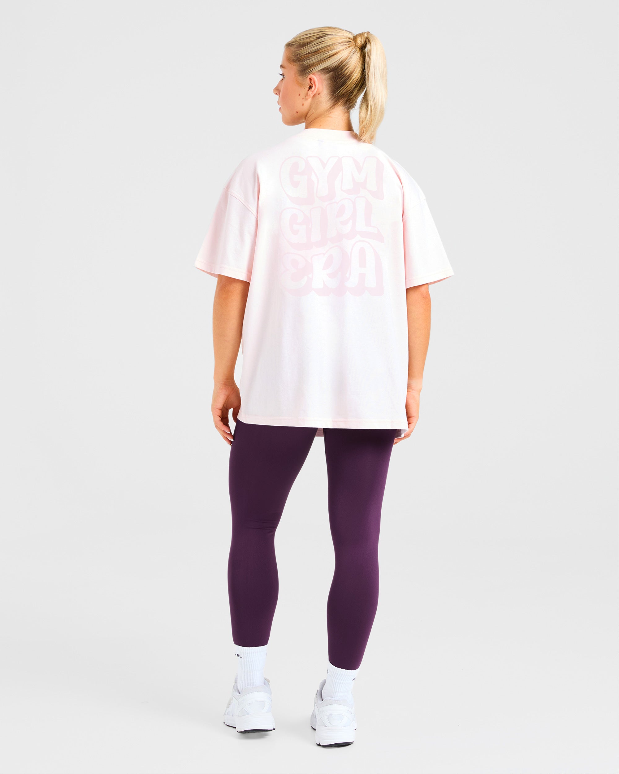 Gym Girl Era Oversized T Shirt - Roze