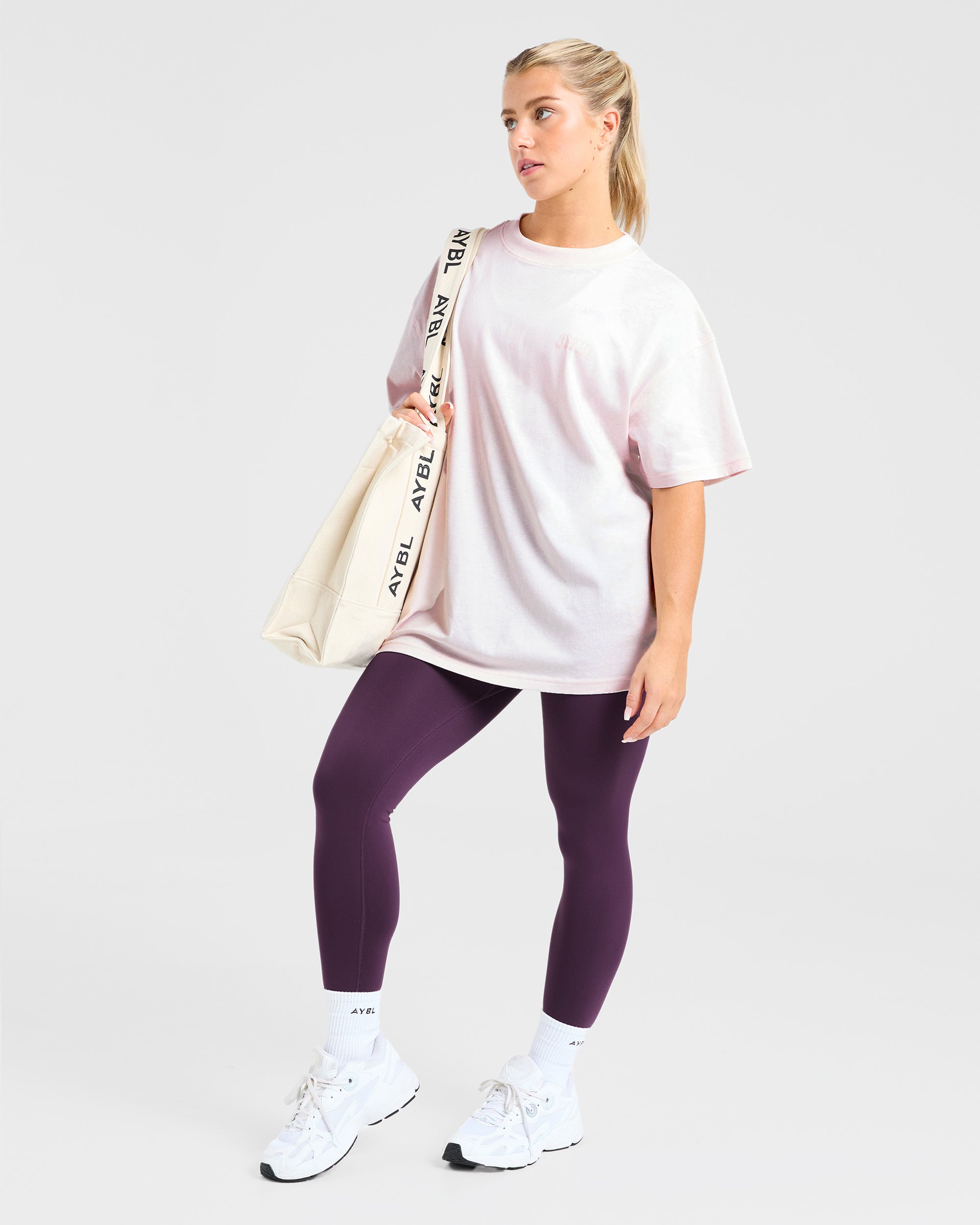 Gym Girl Era Oversized T Shirt - Roze