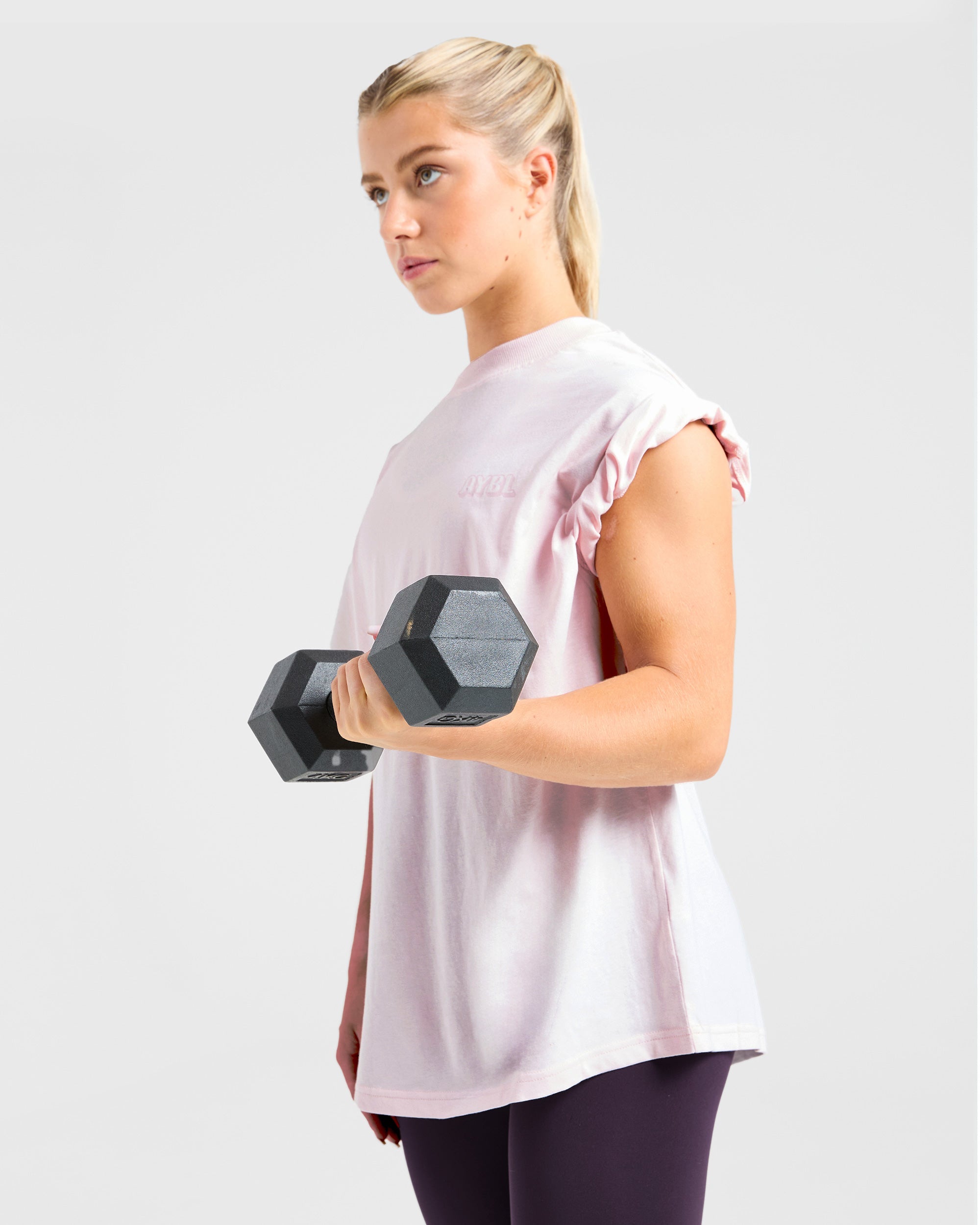 Gym Girl Era Oversized T Shirt - Roze