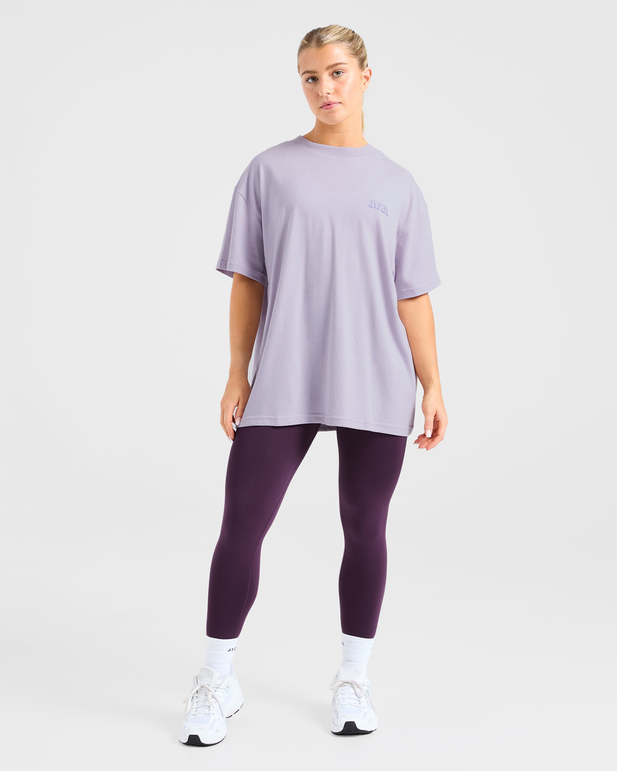 Gym Girl Era Oversized T Shirt - Paars