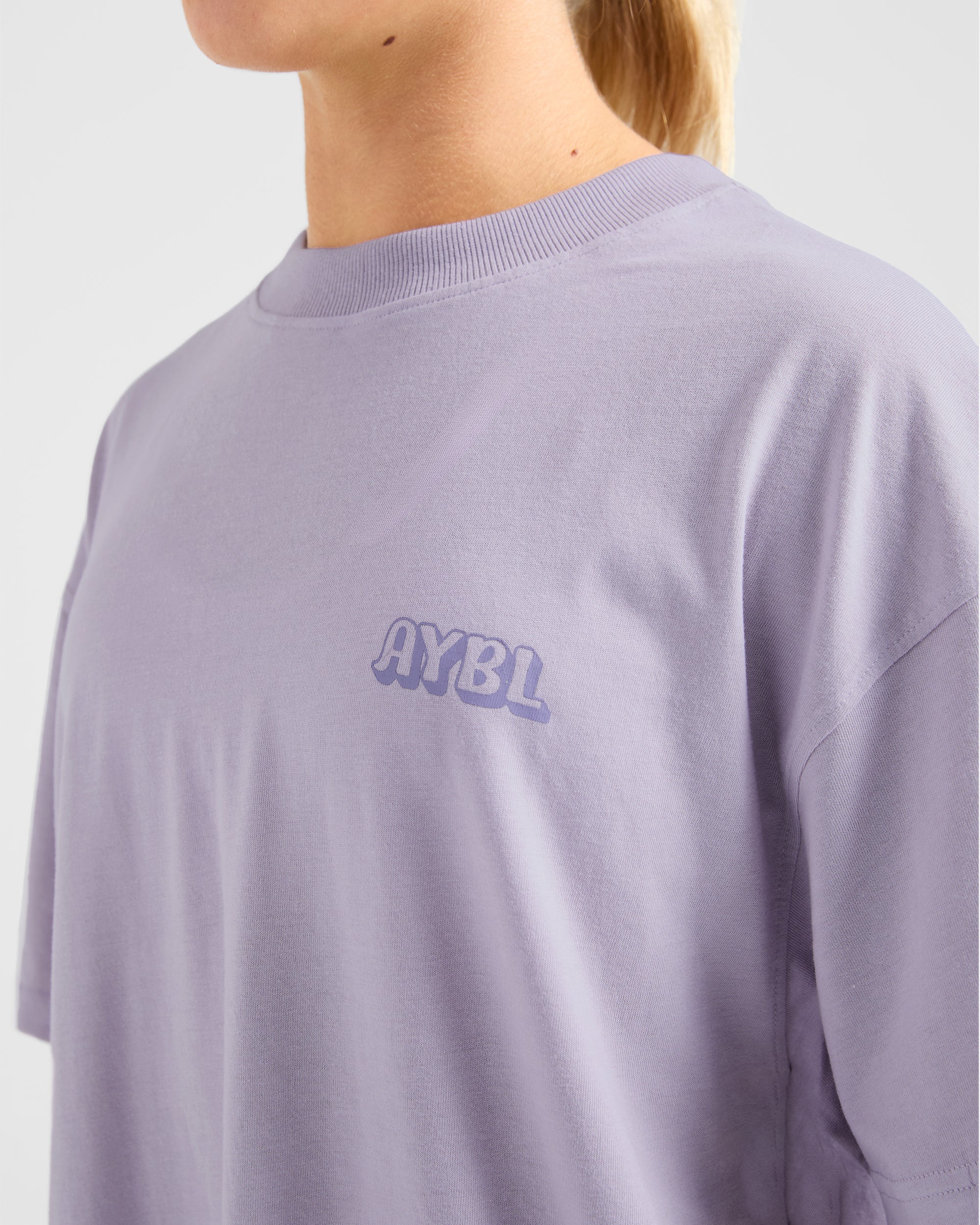 Gym Girl Era Oversized T Shirt - Paars