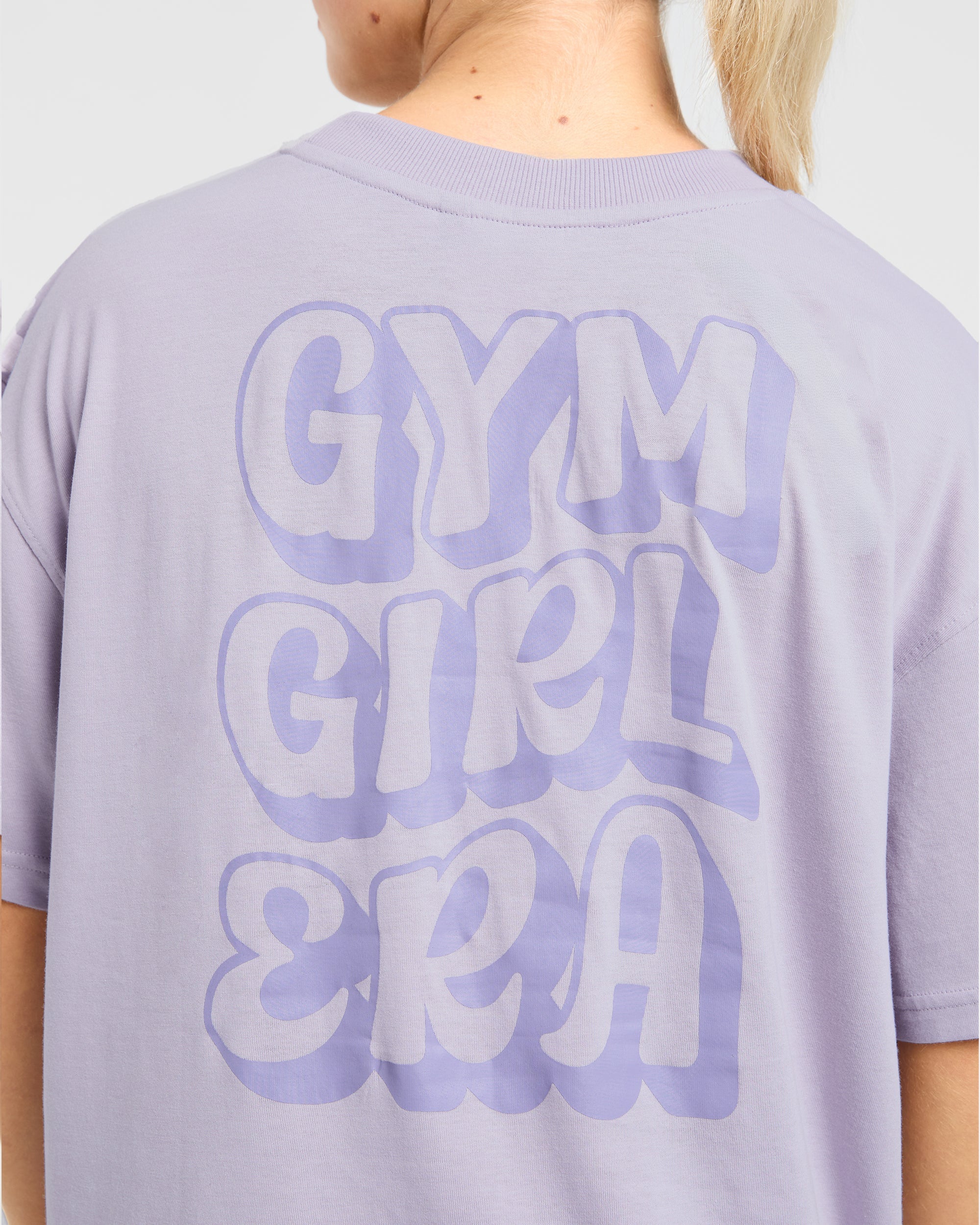 Gym Girl Era Oversized T Shirt - Paars