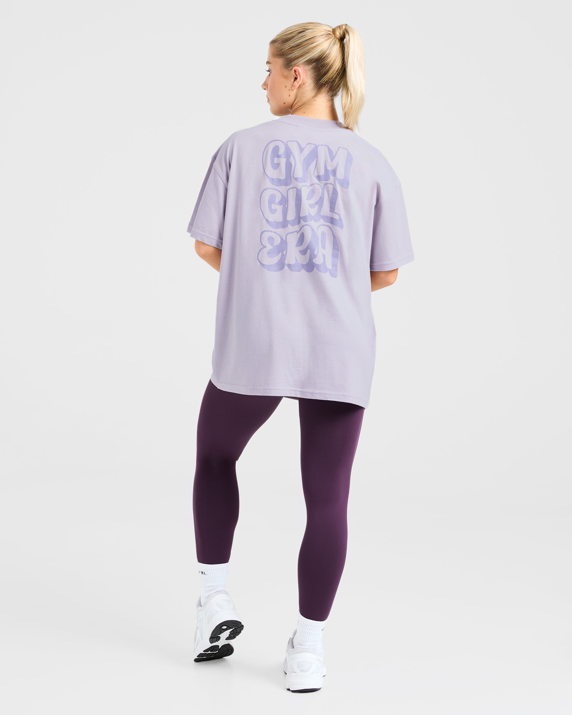 Gym Girl Era Oversized T Shirt - Paars