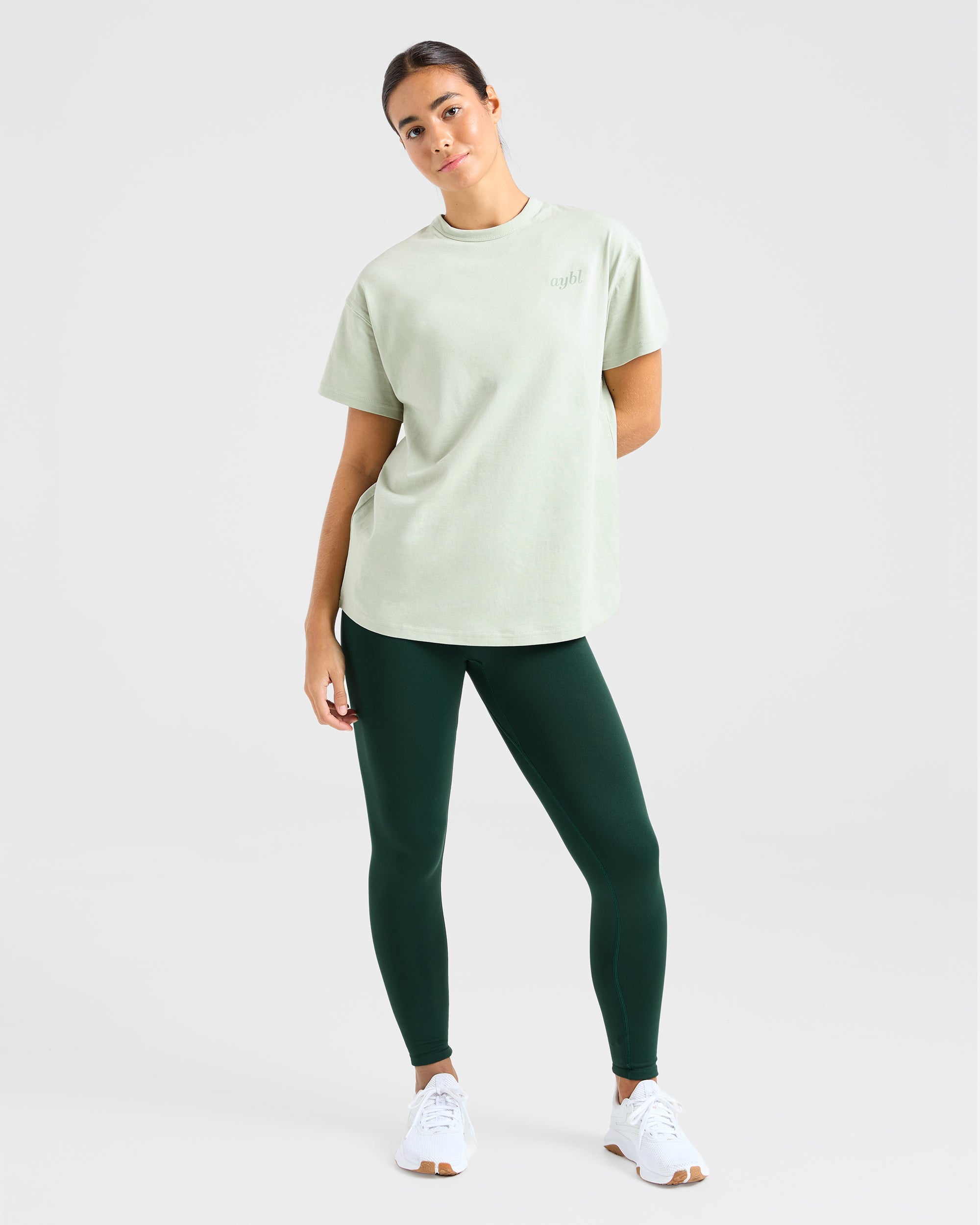 Show Yourself Kindness Oversized T Shirt - Groen