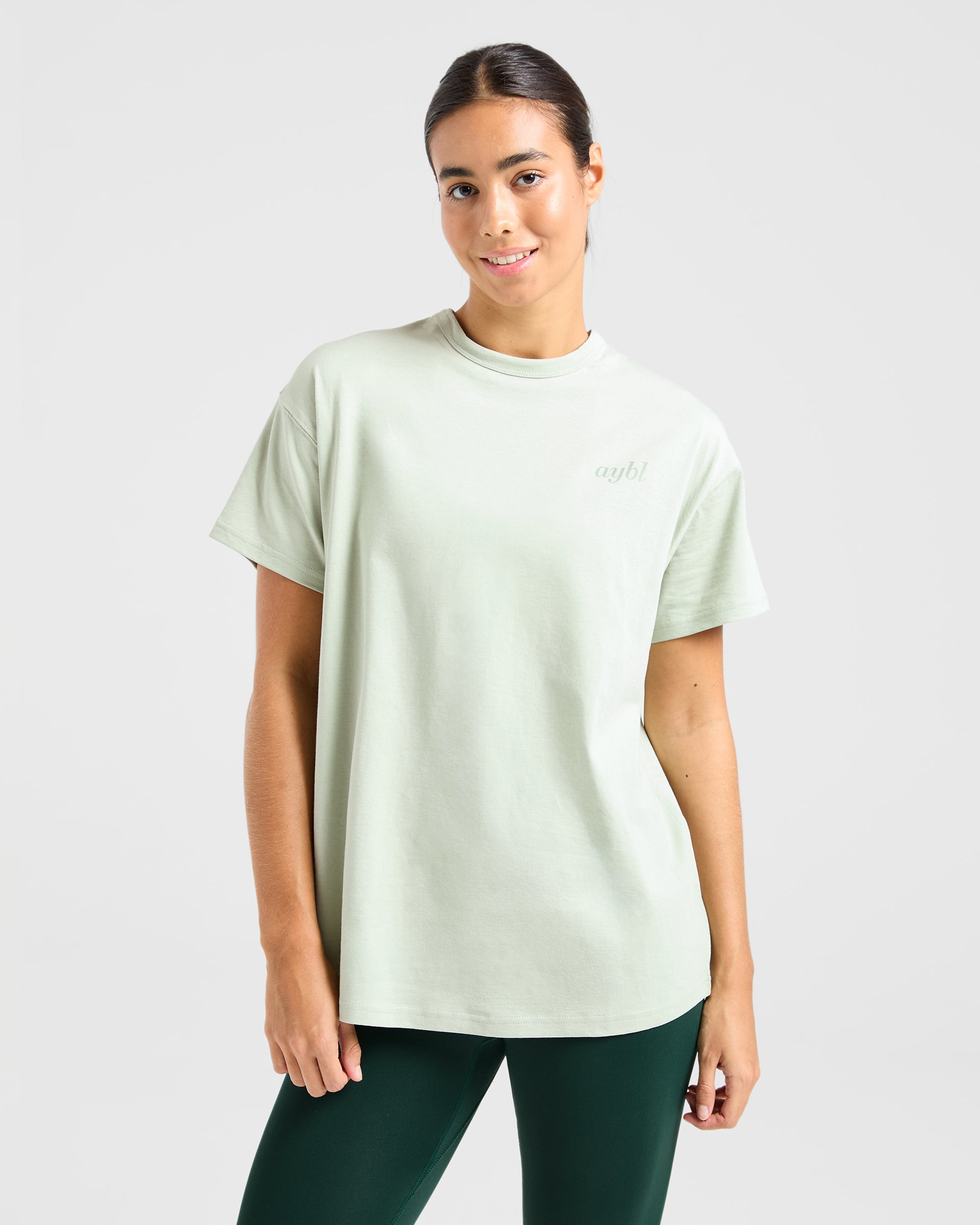 Show Yourself Kindness Oversized T Shirt - Groen