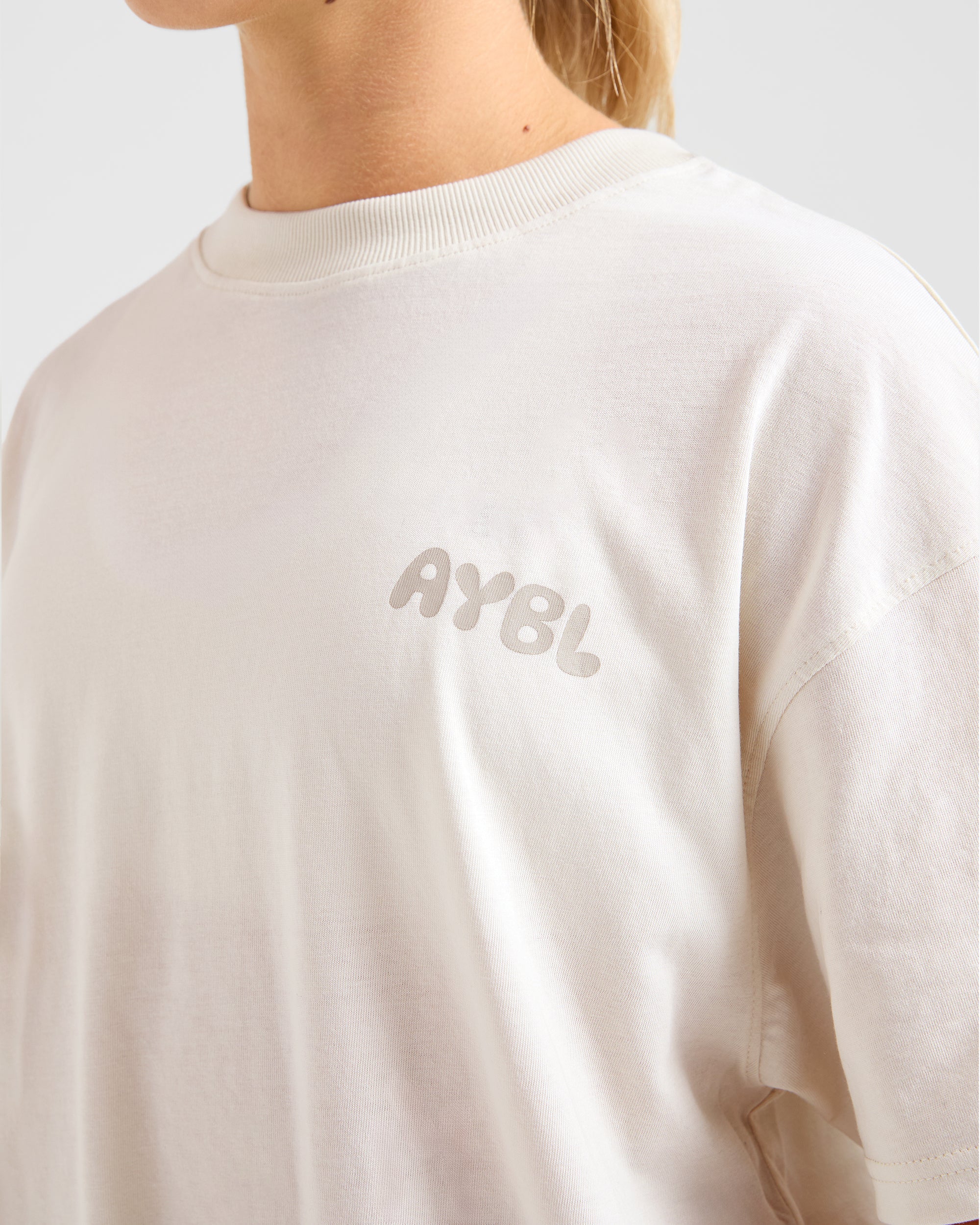 Mind Over Matter V2 Oversized T Shirt - Beige/Bruin