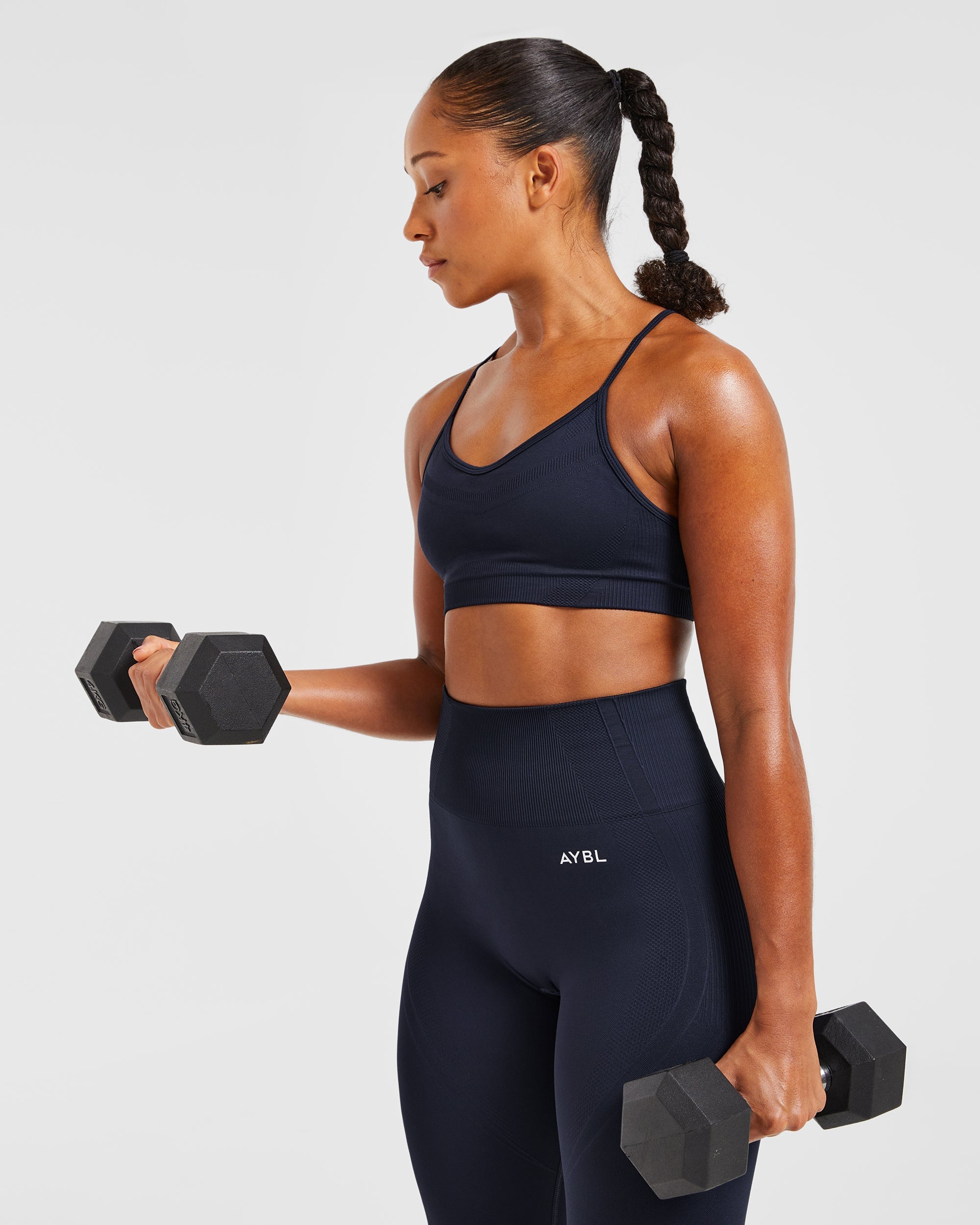 Balance V3 Seamless Strappy Sports Bra - Navy