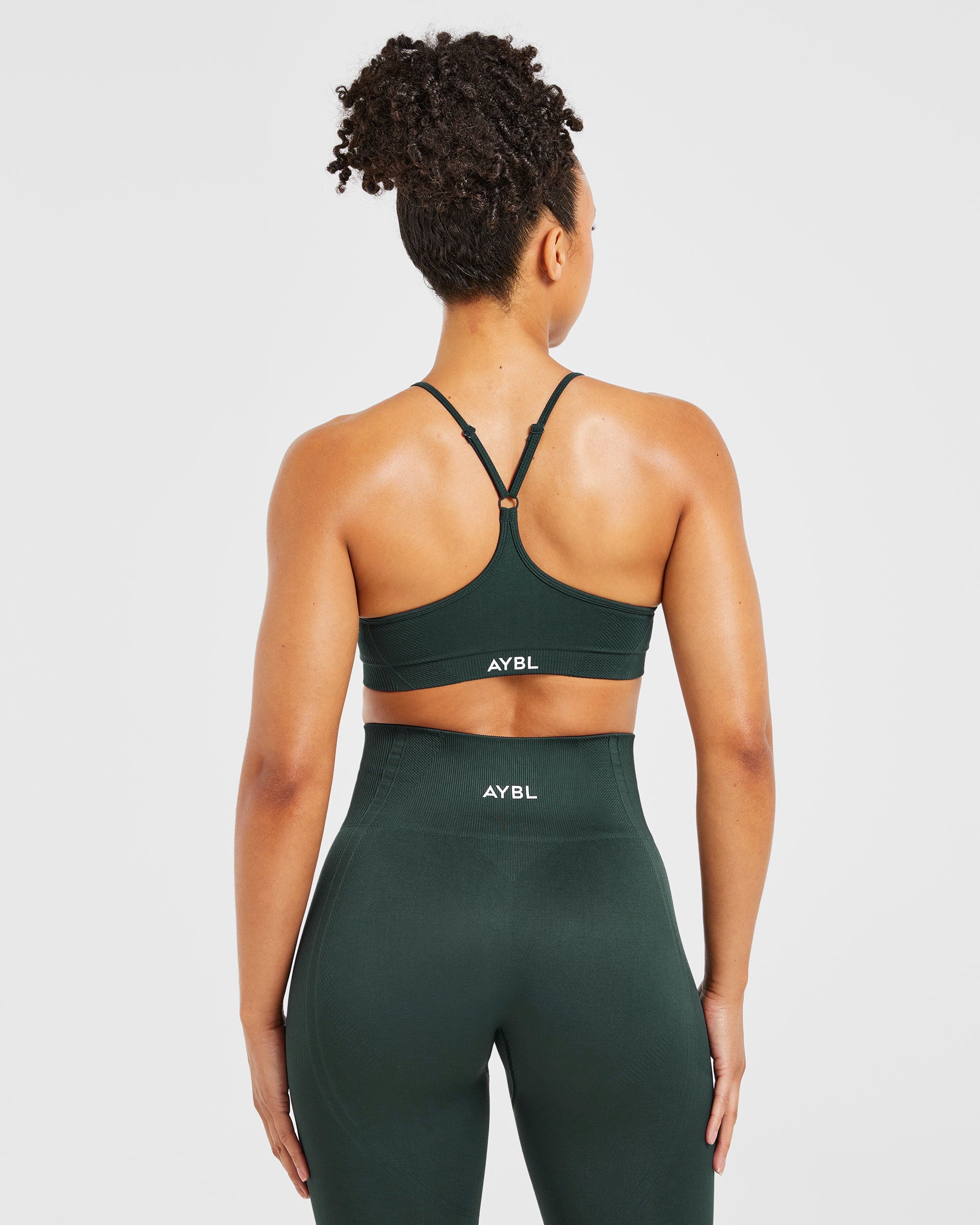 Balance V3 Seamless Strappy Sports Bra - Dark Groen