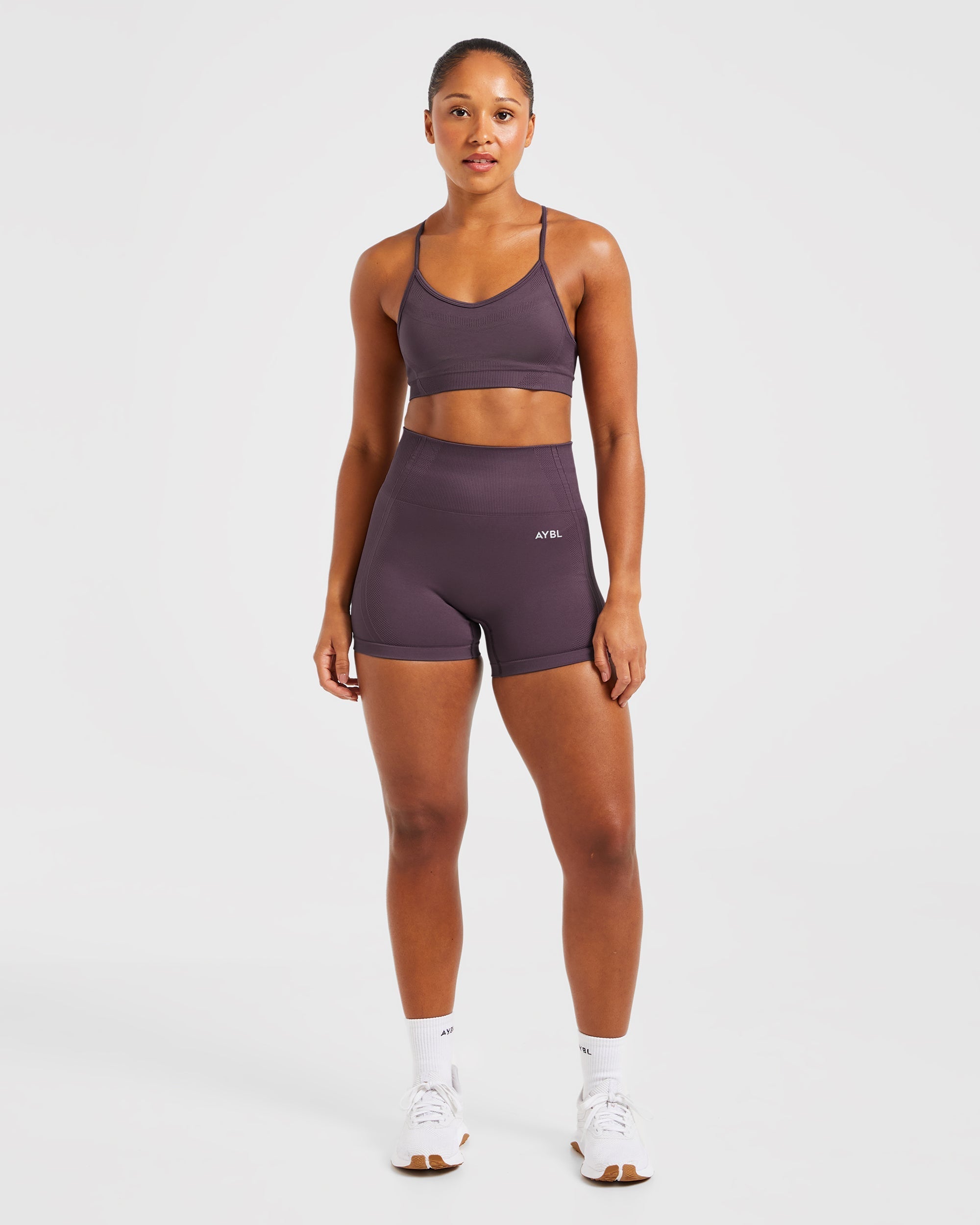 Balance V3 Seamless Strappy Sports Bra - Paars