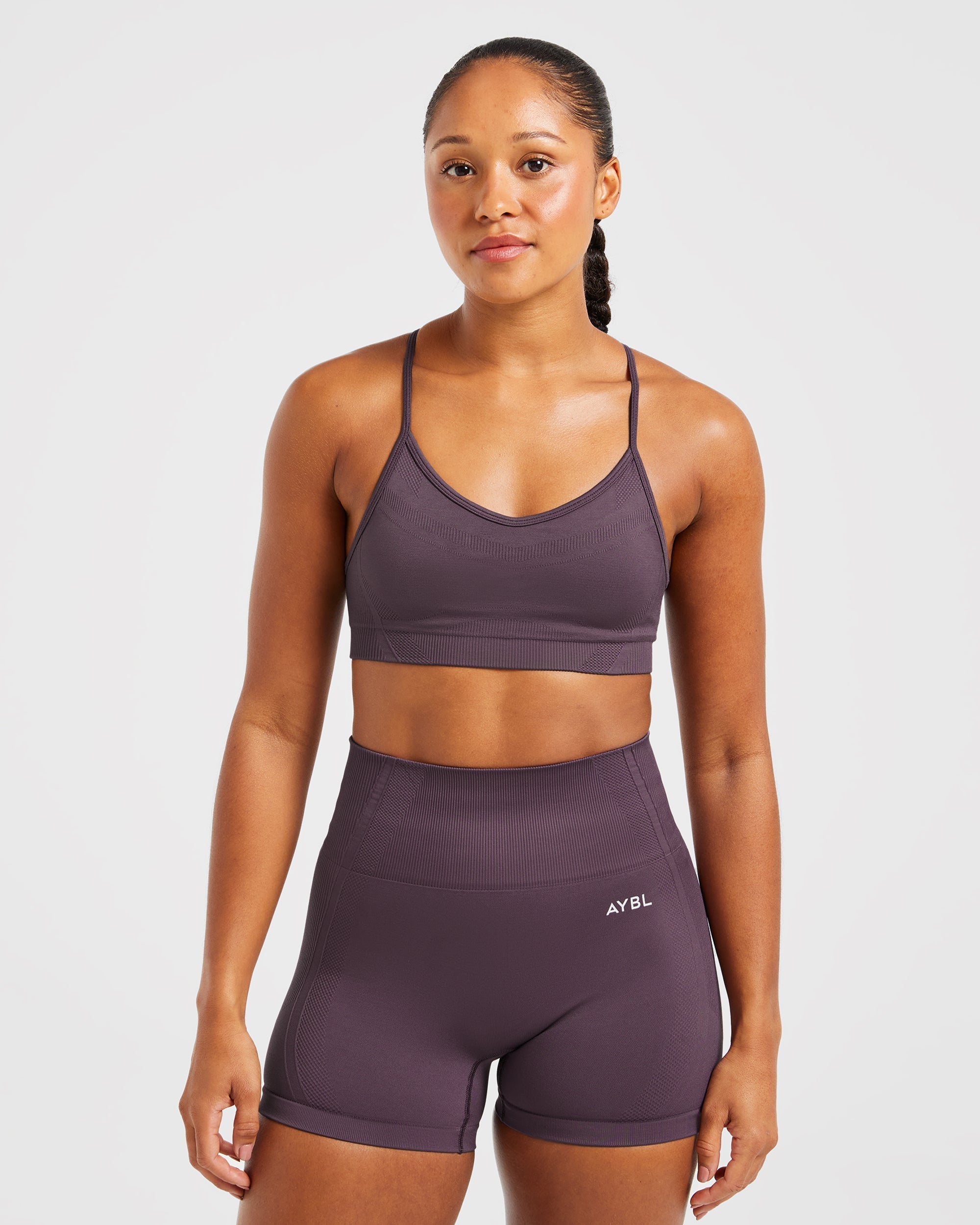 Balance V3 Seamless Strappy Sports Bra - Paars