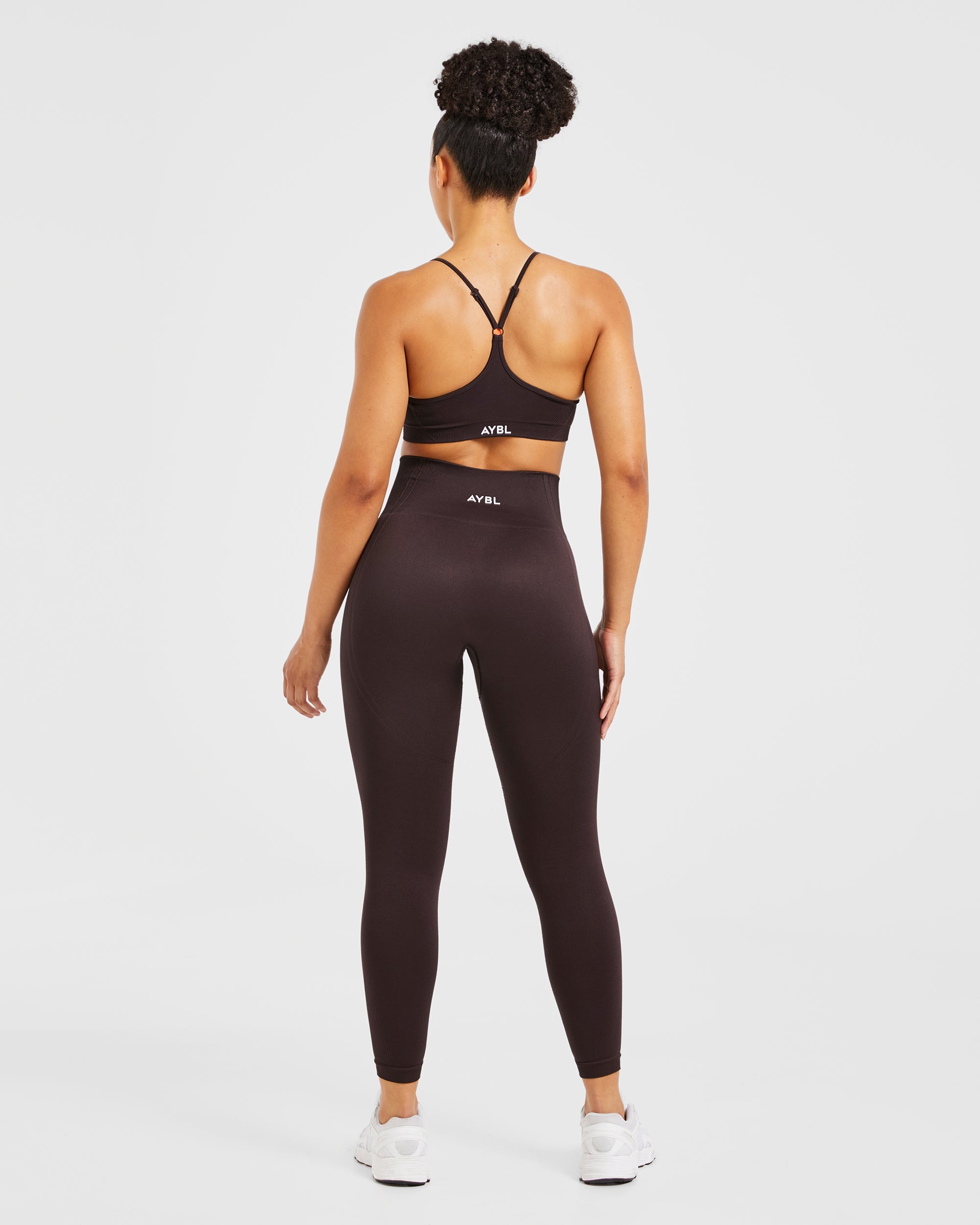 Balance V3 Seamless Strappy Sports Bra - Dark Bruin