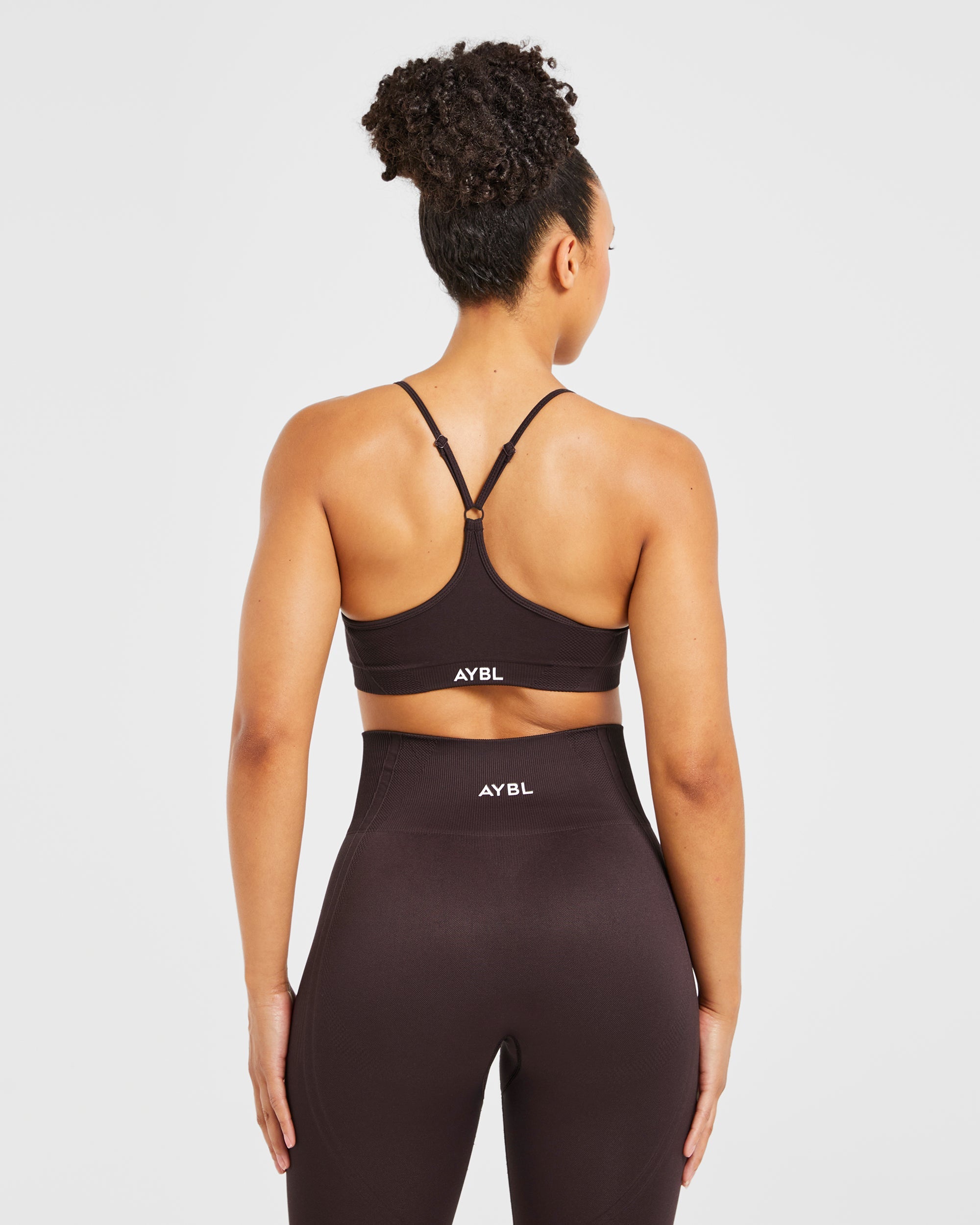 Balance V3 Seamless Strappy Sports Bra - Dark Bruin