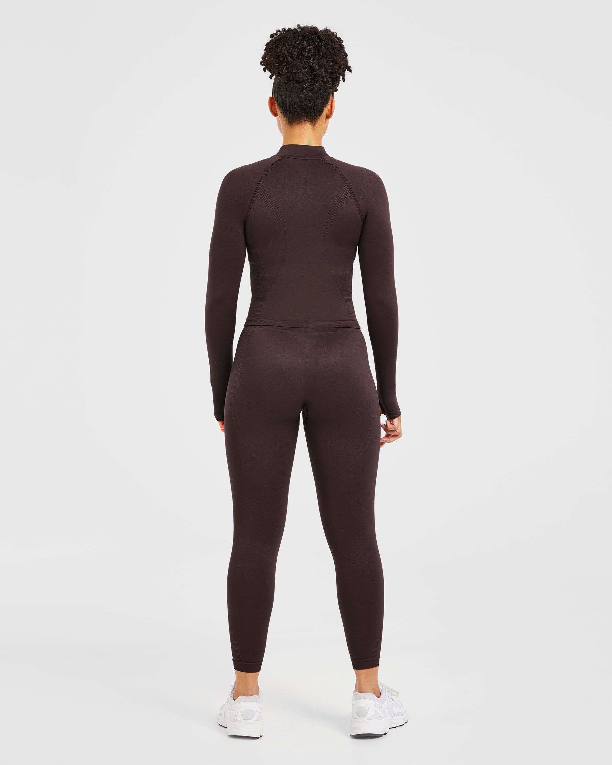 Balance V3 Seamless Zip Jacket - Dark Bruin