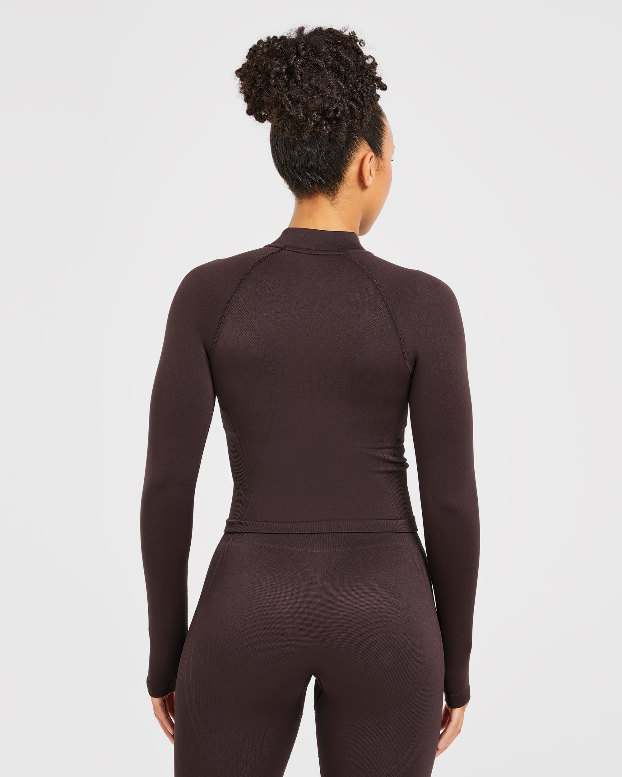 Balance V3 Seamless Zip Jacket - Dark Bruin