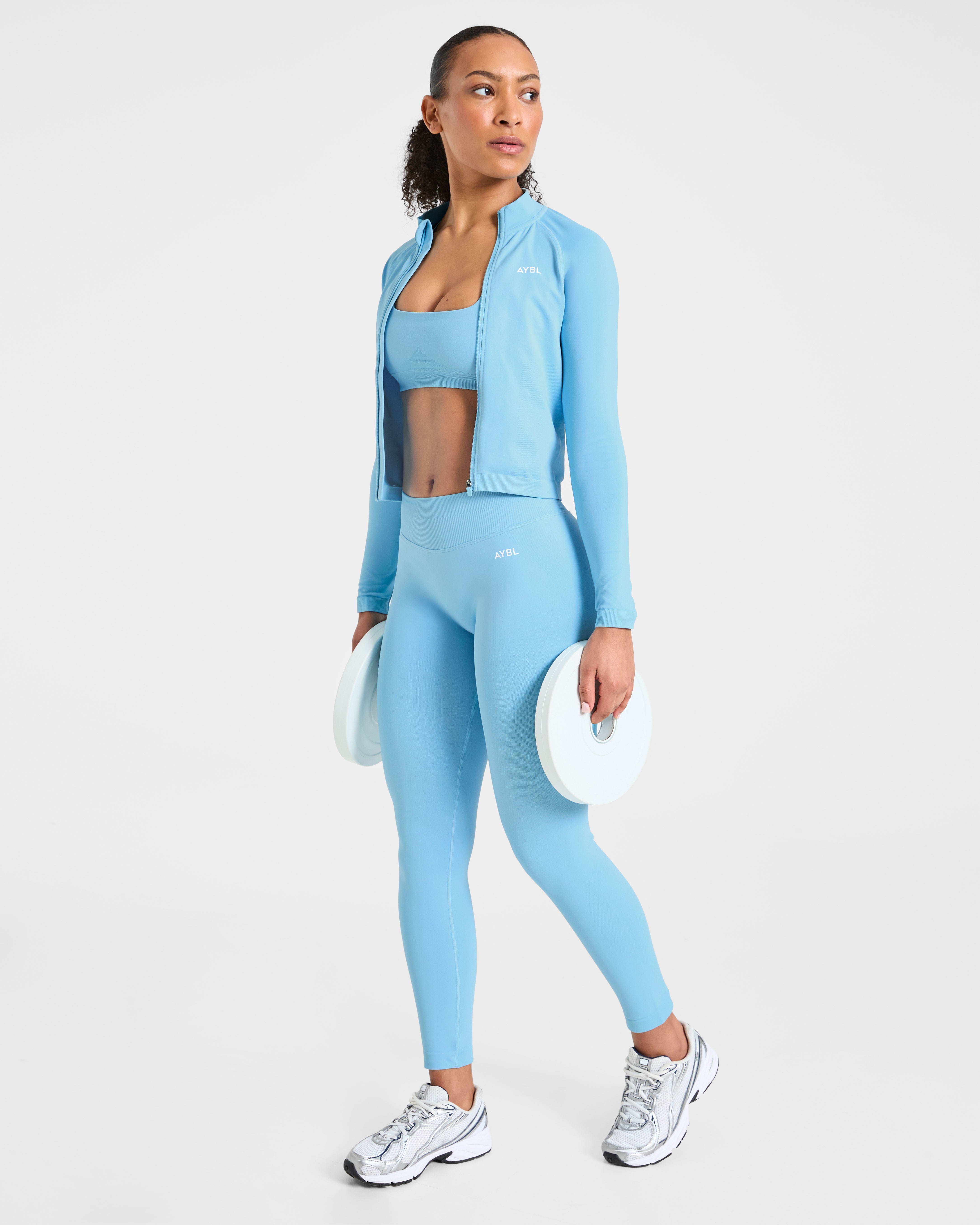 Enhance Seamless Leggings - Powder Blauw
