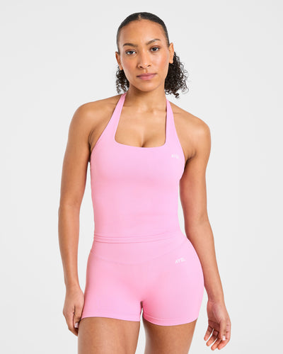 Enhance Seamless Halterneck Top - Sugar Roze